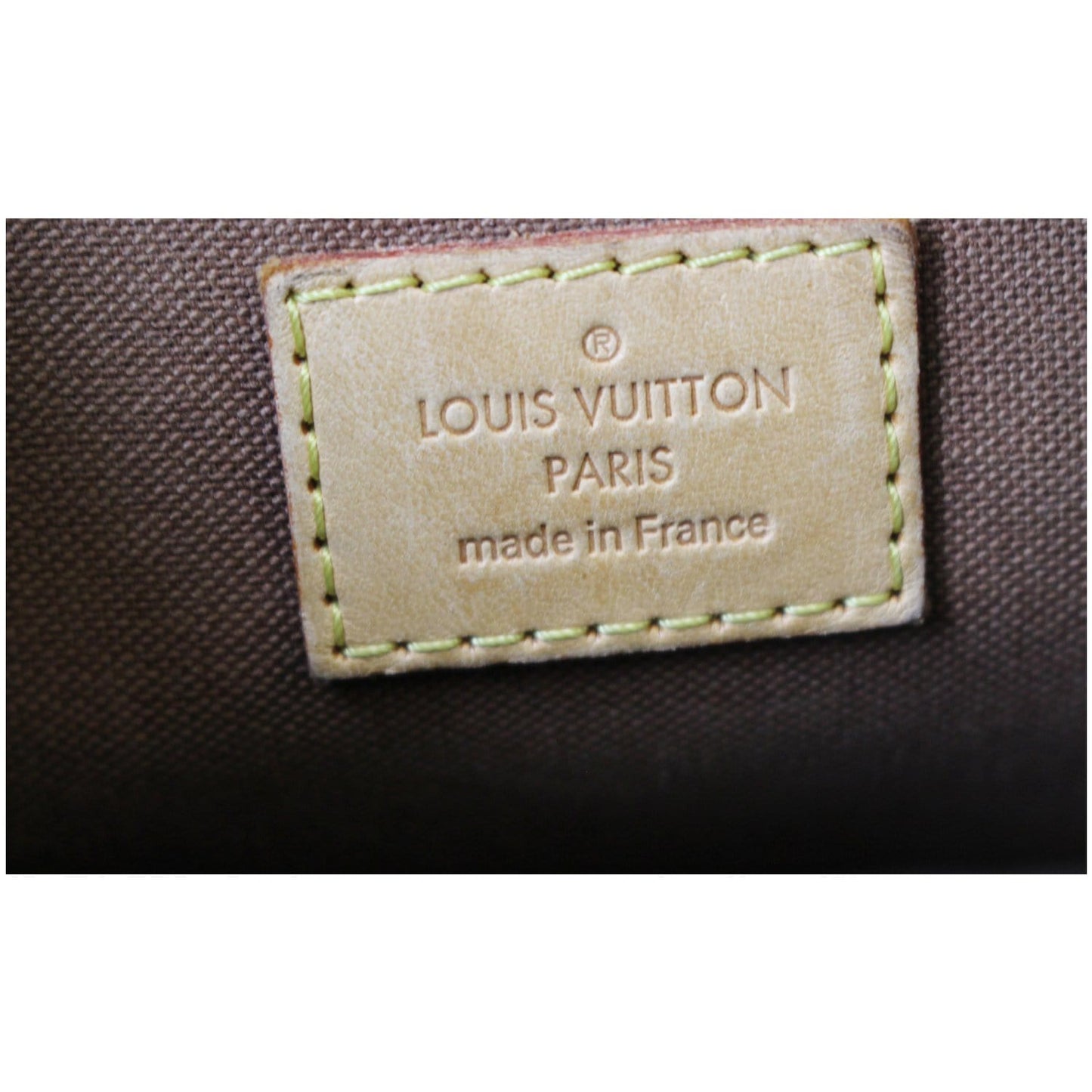LOUIS VUITTON Cabas Beaubourg Damier Ebene Tote Bag Brown