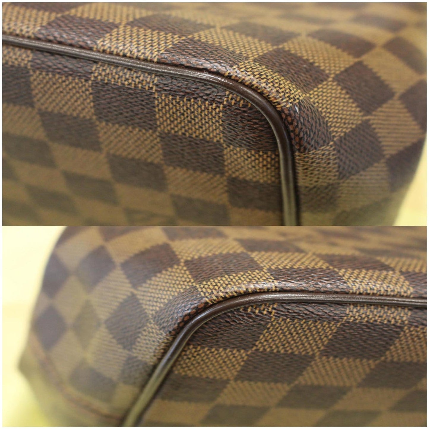LOUIS VUITTON Bergamo PM Damier Ebene Shoulder Bag Brown