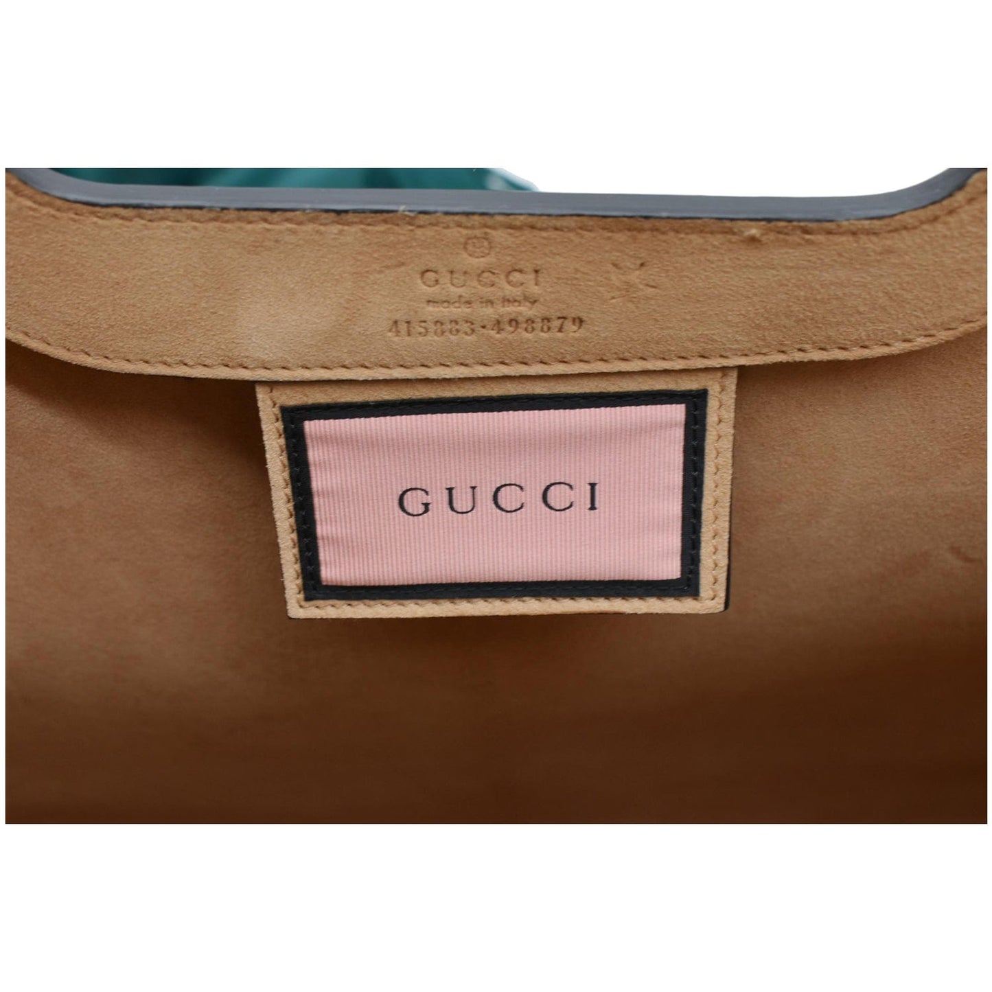 GUCCI Ghost Real Large XL Calfskin Leather Tote Bag Black 415883