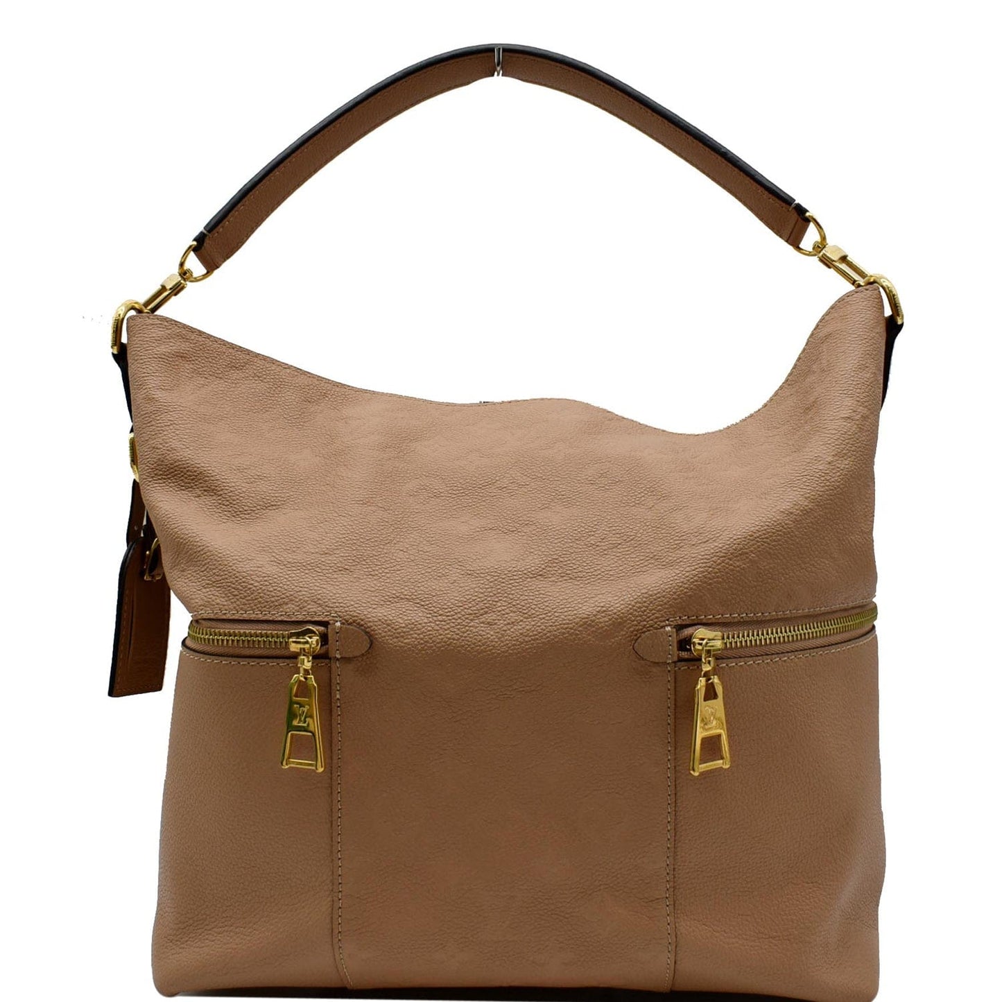 LOUIS VUITTON Melie Empreinte Leather Hobo Bag Beige