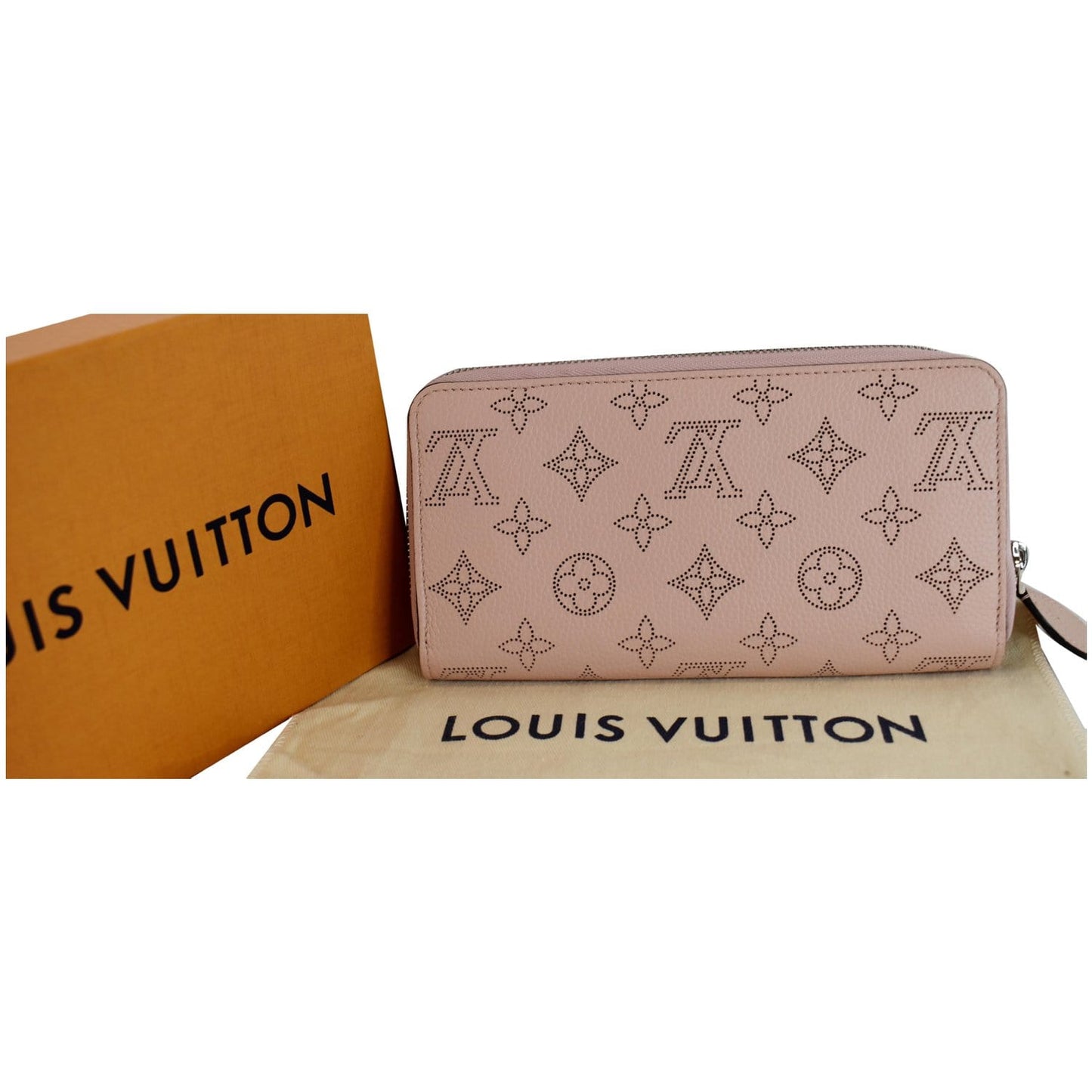 LOUIS VUITTON Mahina Leather Zippy Wallet Magnolia