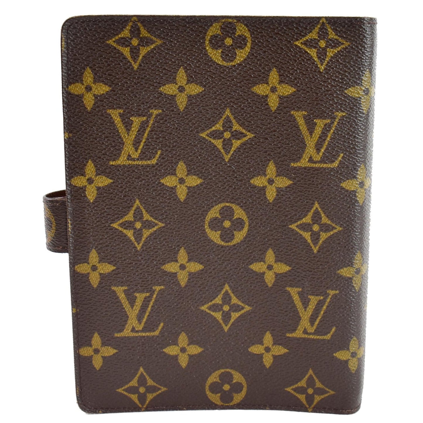 LOUIS VUITTON Agenda PM Monogram Canvas Planner Cover Brown