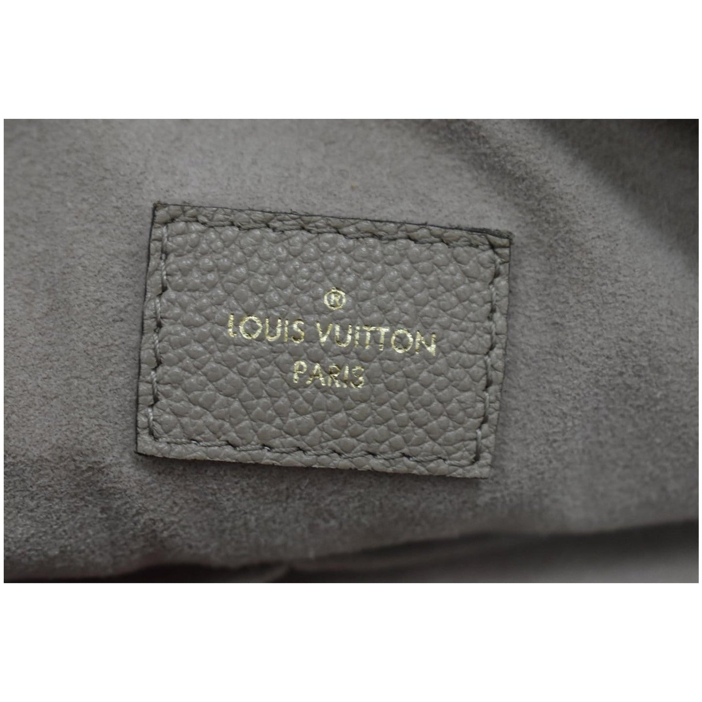 LOUIS VUITTON Maida Monogram Empreinte Leather Hobo Shoulder Bag Tourterelle