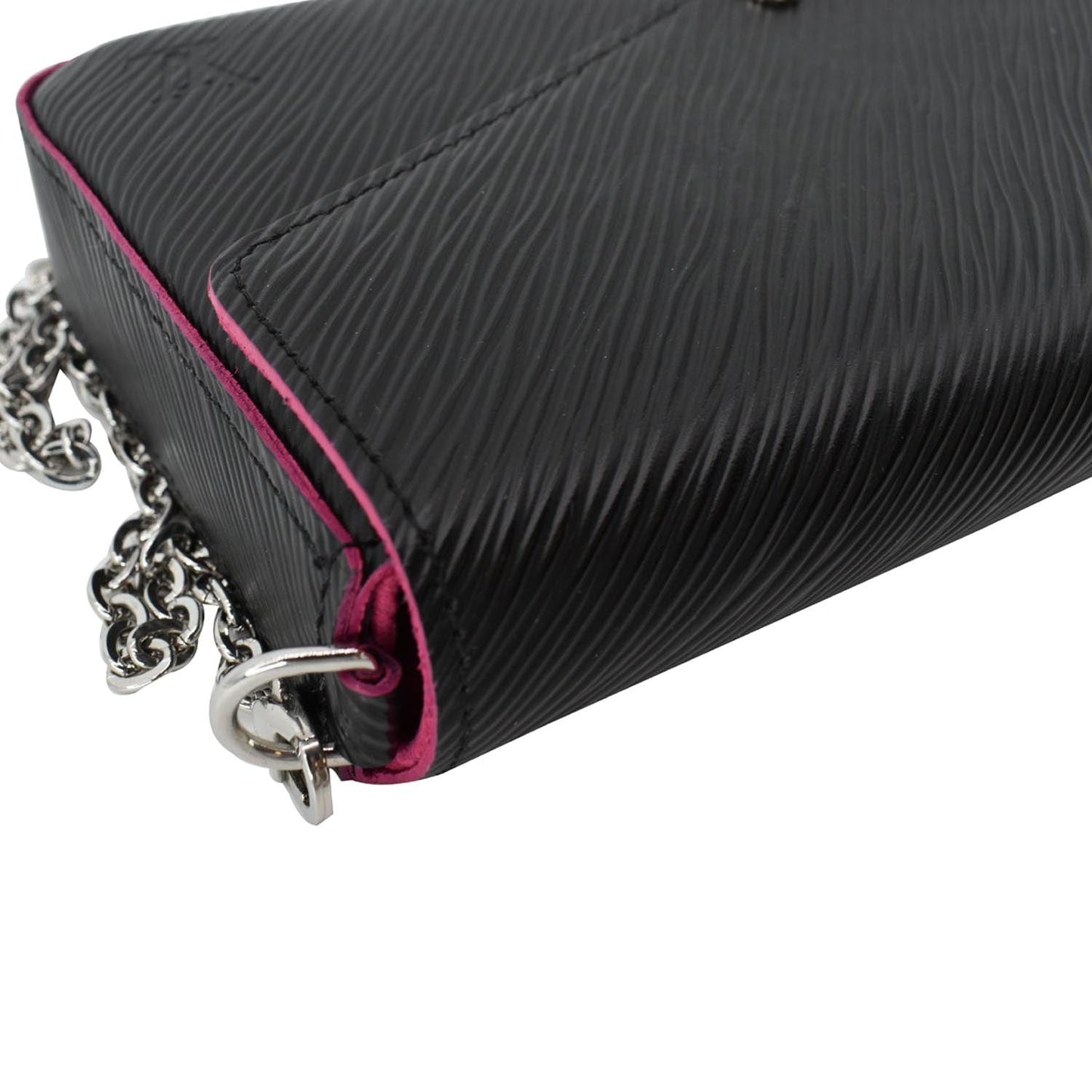 LOUIS VUITTON Felicie Pochette Epi Crossbody Bag Black