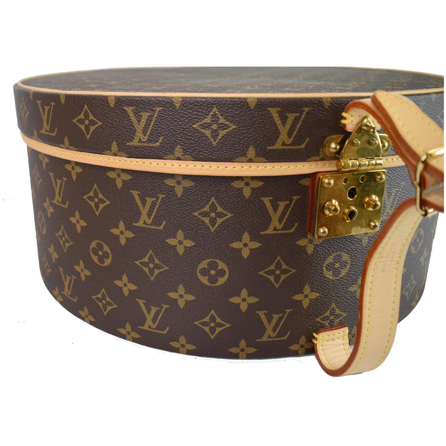 LOUIS VUITTON Hat Box 40 Monogram Canvas Travel Bag Brown