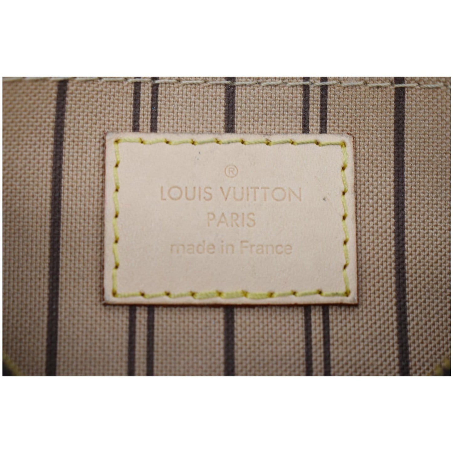 LOUIS VUITTON Pochette Wristlet Pouch Monogram Canvas Neverfull MM Brown