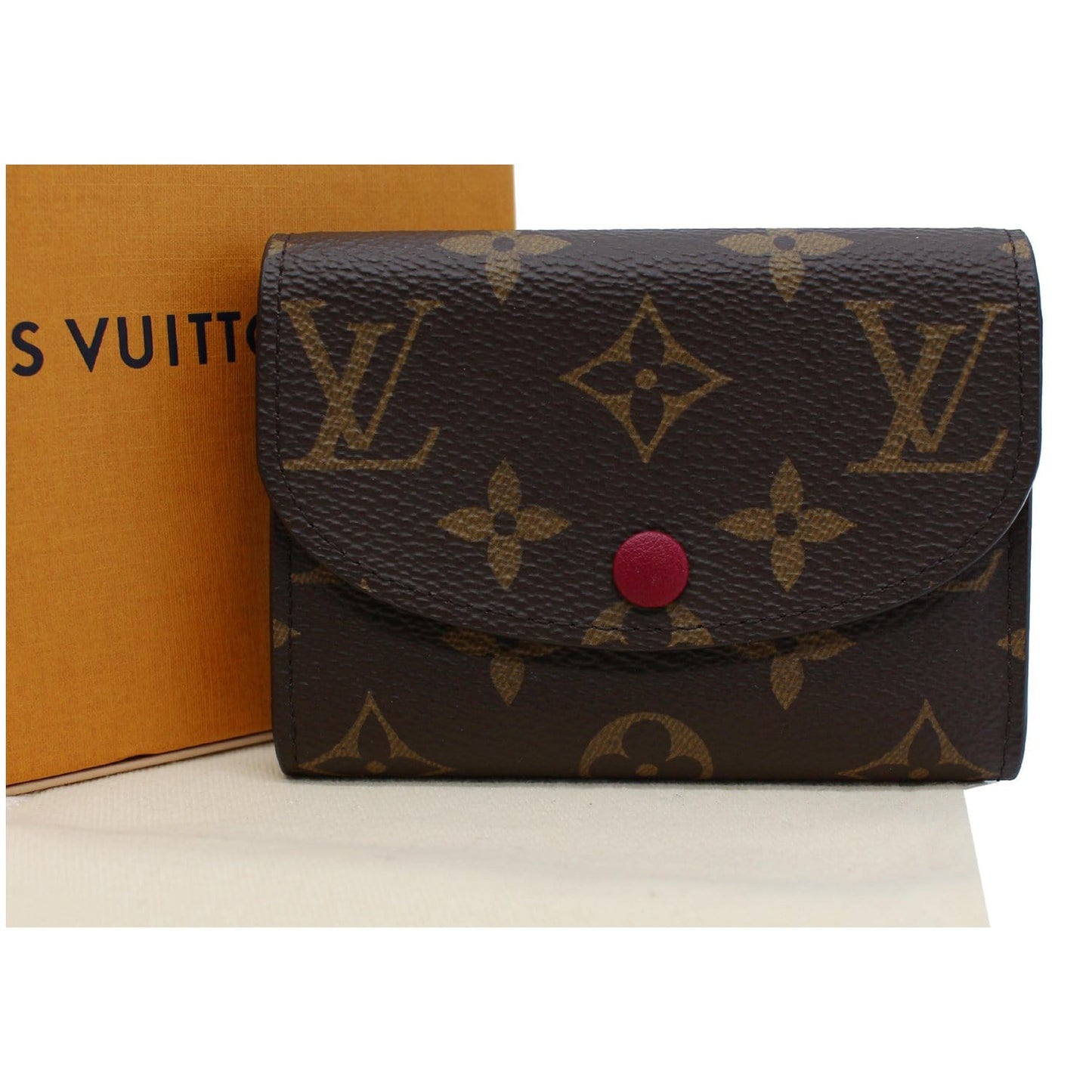 LOUIS VUITTON Rosalie Monogram Canvas Coin Purse Fuchsia