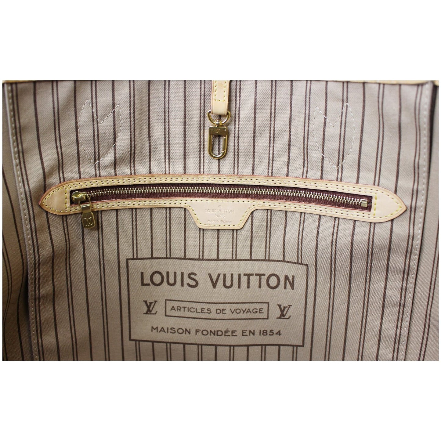 LOUIS VUITTON Neverfull GM Monogram Canvas Tote Shoulder Bag Brown
