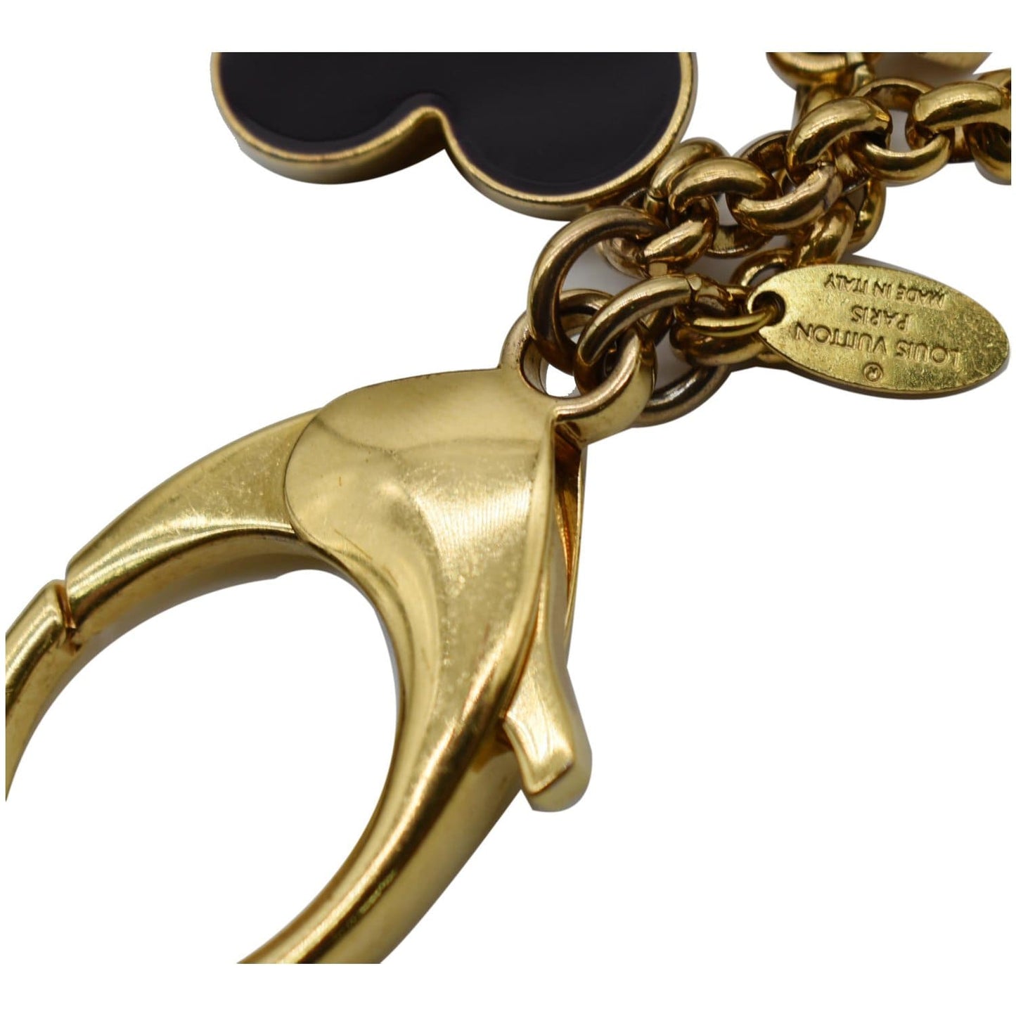 LOUIS VUITTON Fleur de Monogram Bag Charm Gold