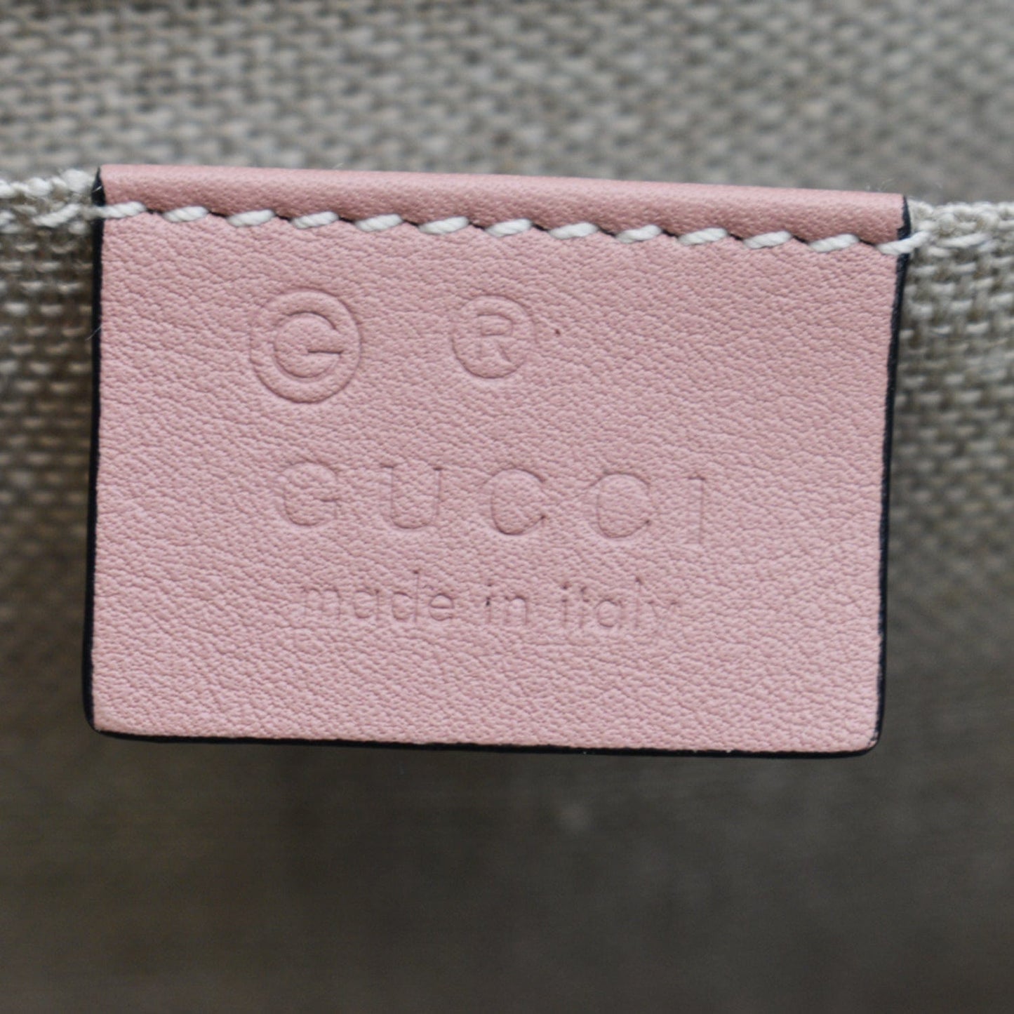 GUCCI Emily Medium GG Guccissima Leather Chain Shoulder Bag Light Pink 449635