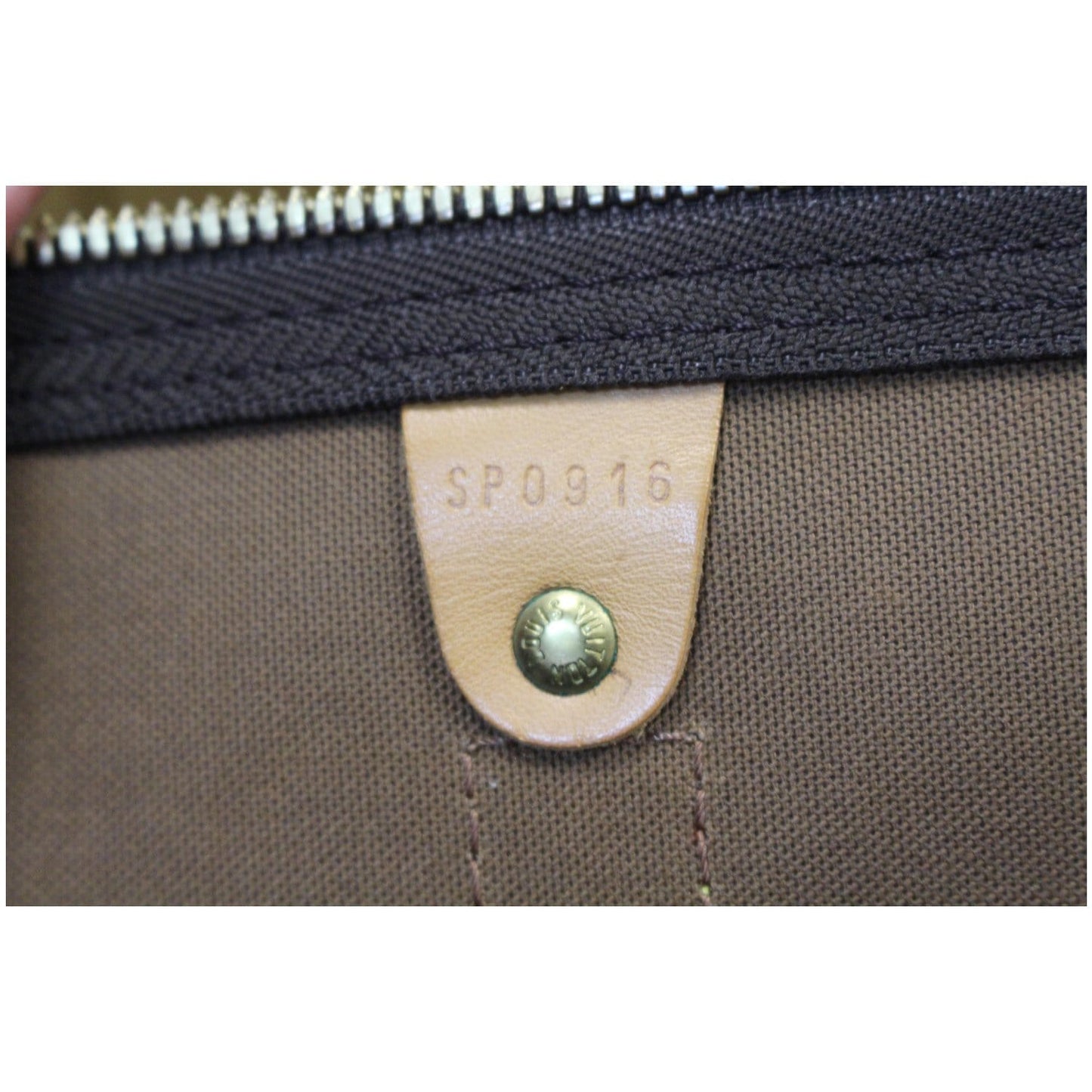 LOUIS VUITTON Keepall 55 Monogram Canvas Travel Bag Brown