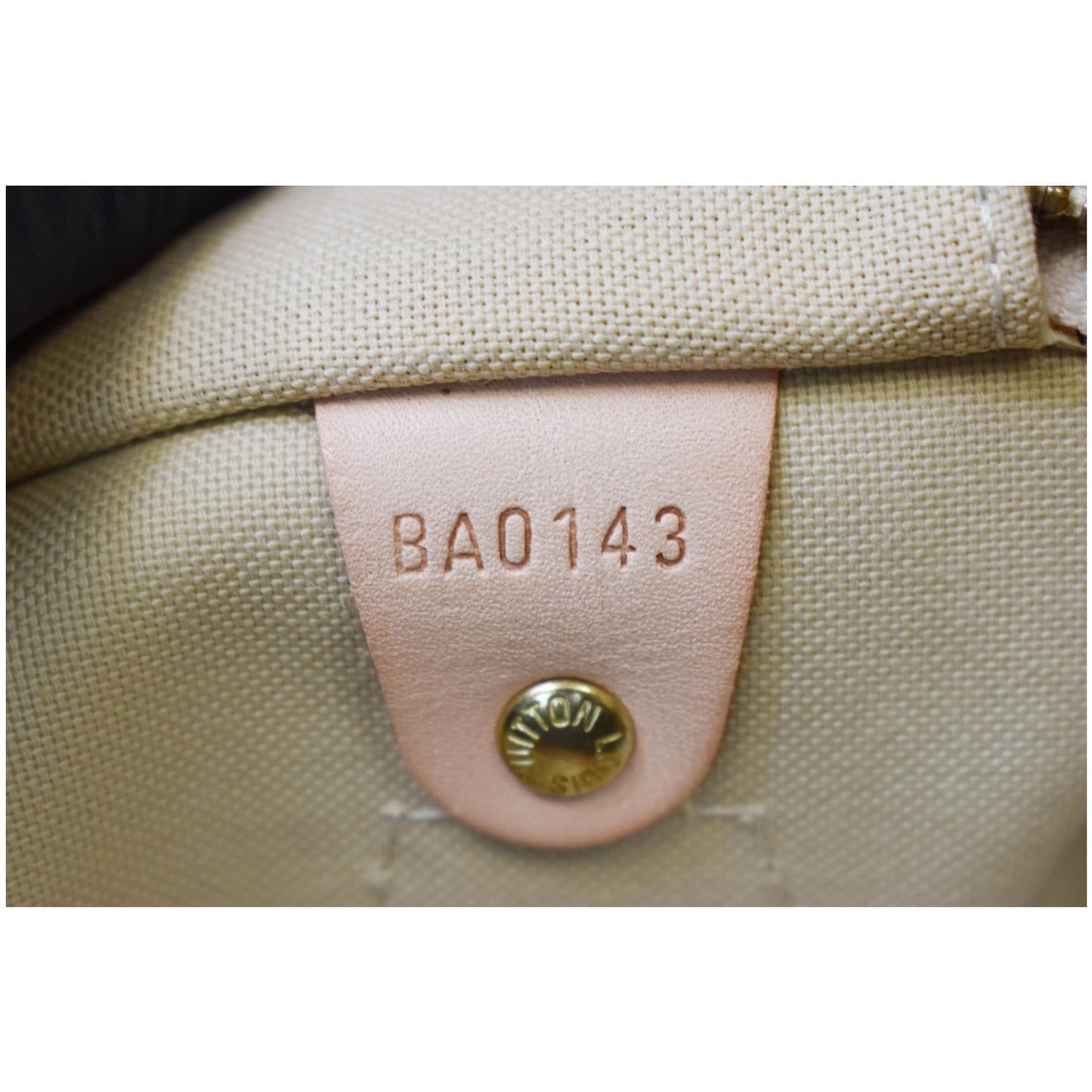 LOUIS VUITTON Speedy 30 Damier Azur Satchel Bag White