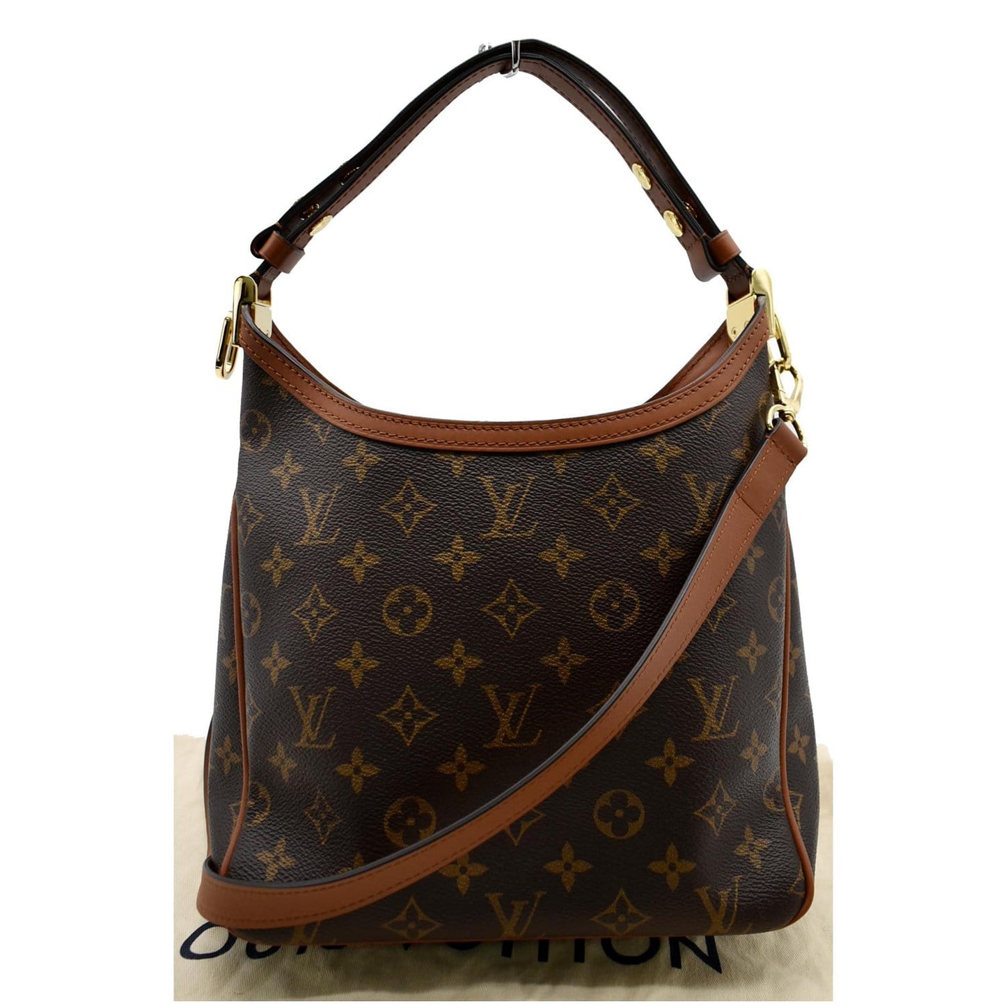 LOUIS VUITTON Dauphine PM Monogram Reverse Canvas Hobo Shoulder Bag Brown