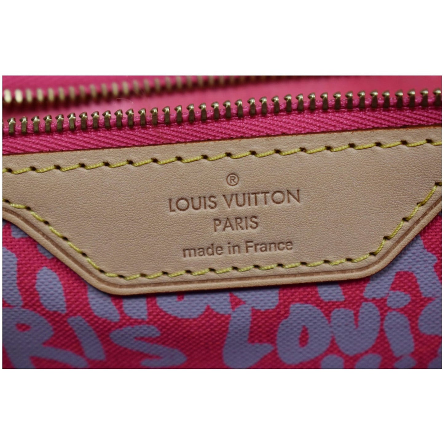 LOUIS VUITTON Neverfull GM Monogram Graffiti Tote Bag Pink