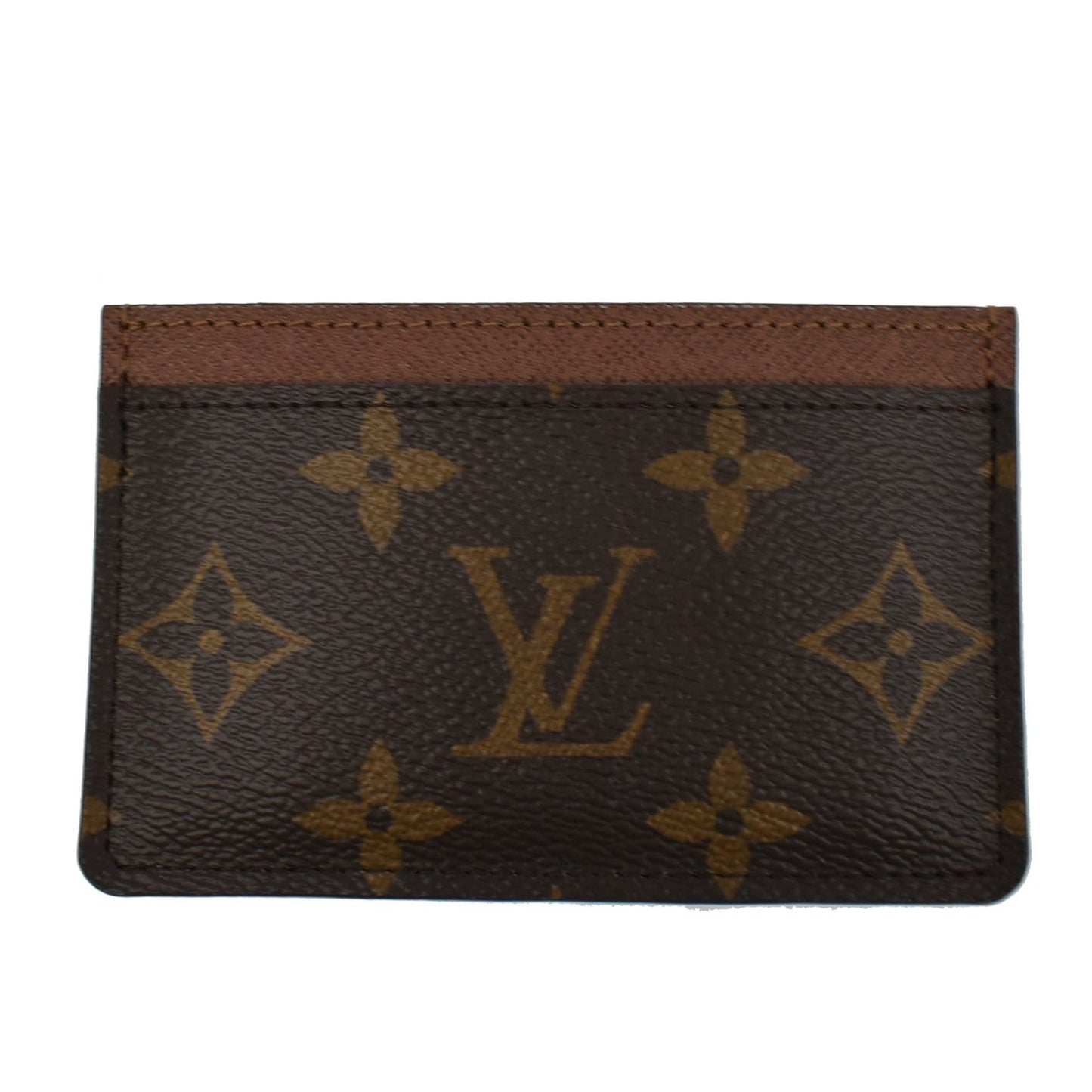 LOUIS VUITTON Monogram Canvas Card Holder Brown
