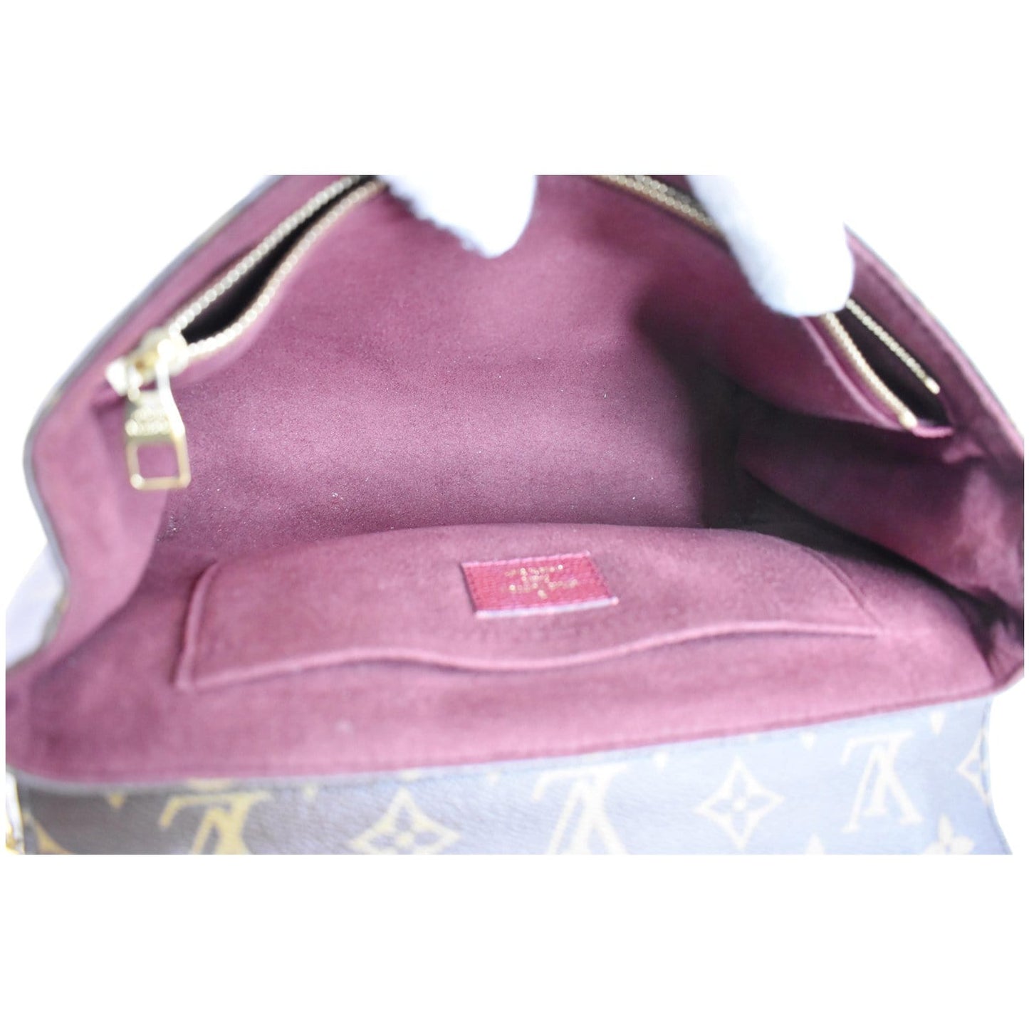 LOUIS VUITTON Saint Placide Monogram Canvas Crossbody Bag Bordeaux