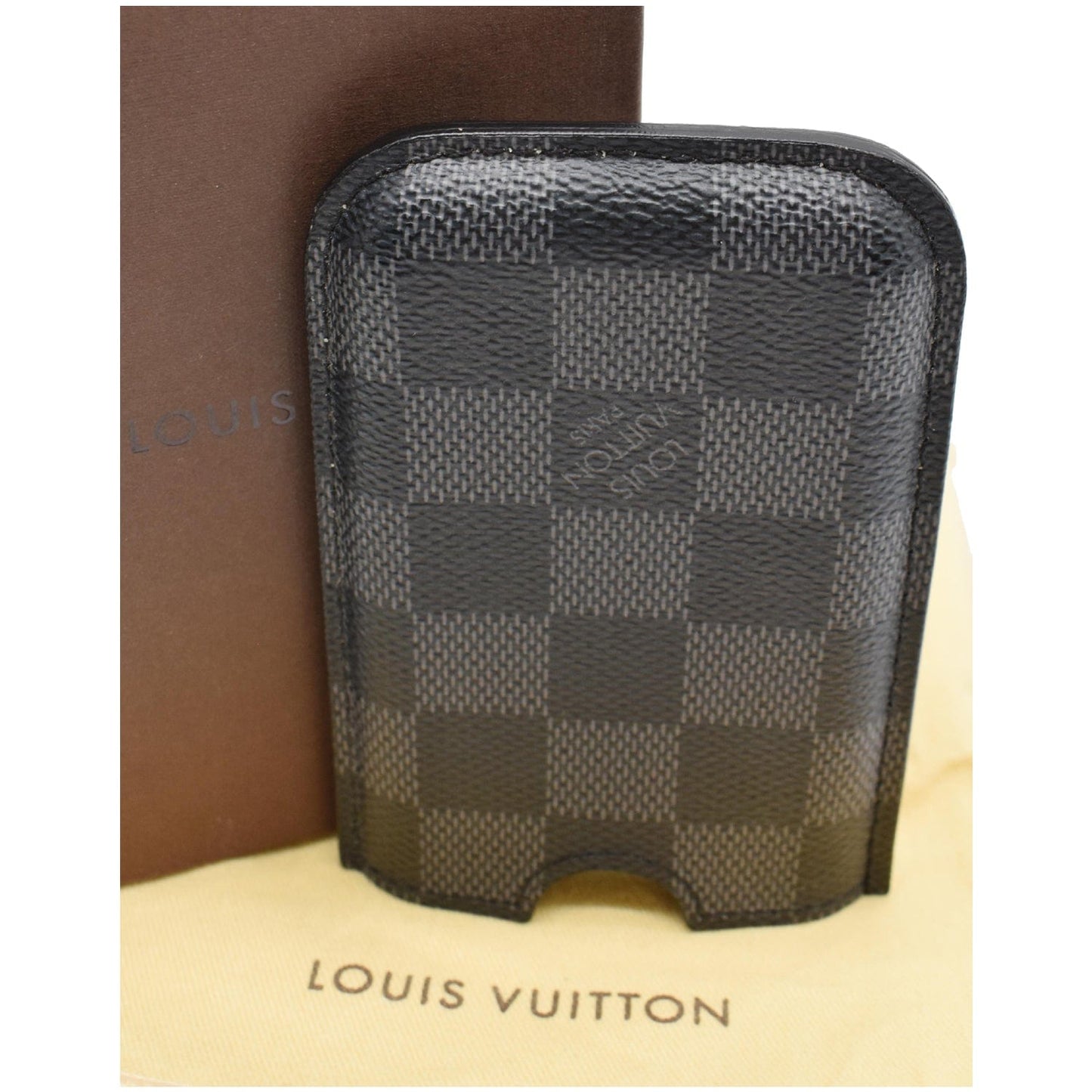 LOUIS VUITTON Etui iPhone 3G Damier Graphite Case Black