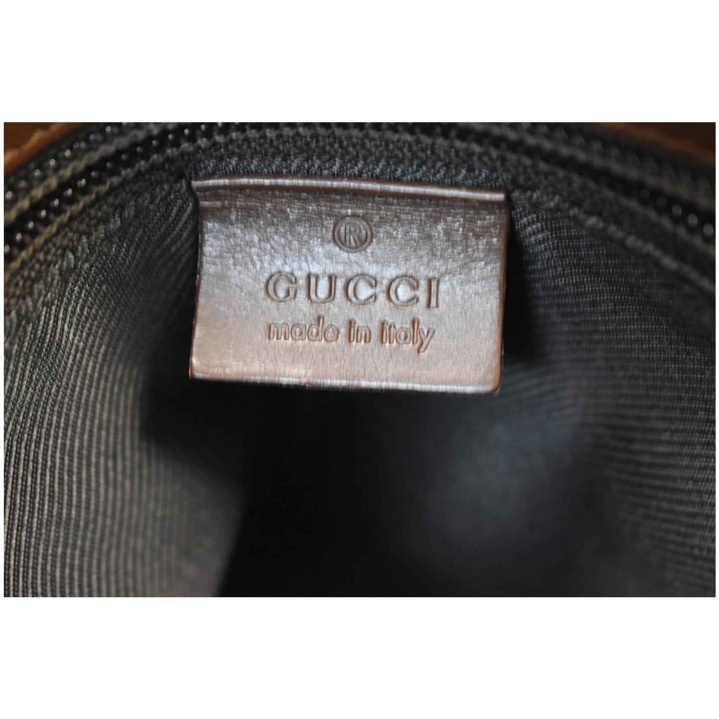 GUCCI Monogram Canvas Small Messenger Bag Brown 92646