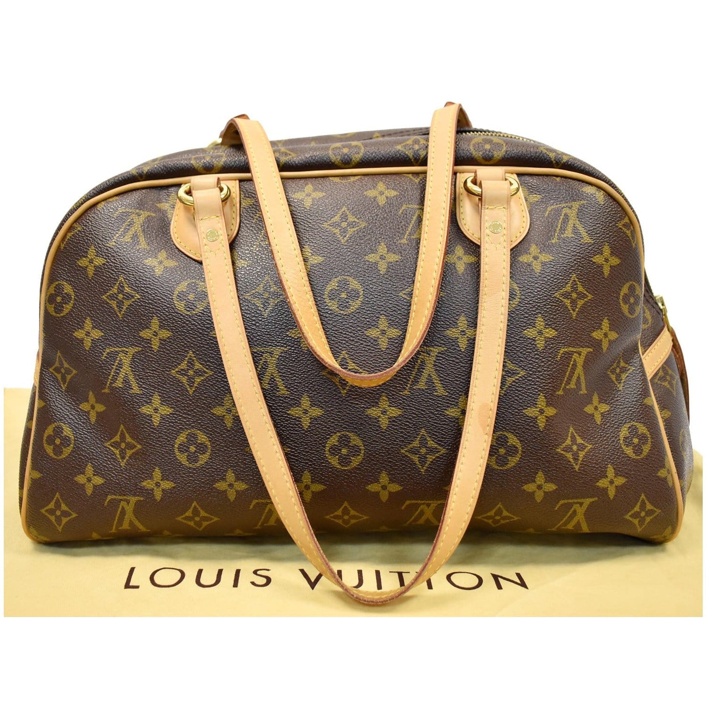 LOUIS VUITTON Montorgueil GM Monogram Canvas Shoulder Bag Brown