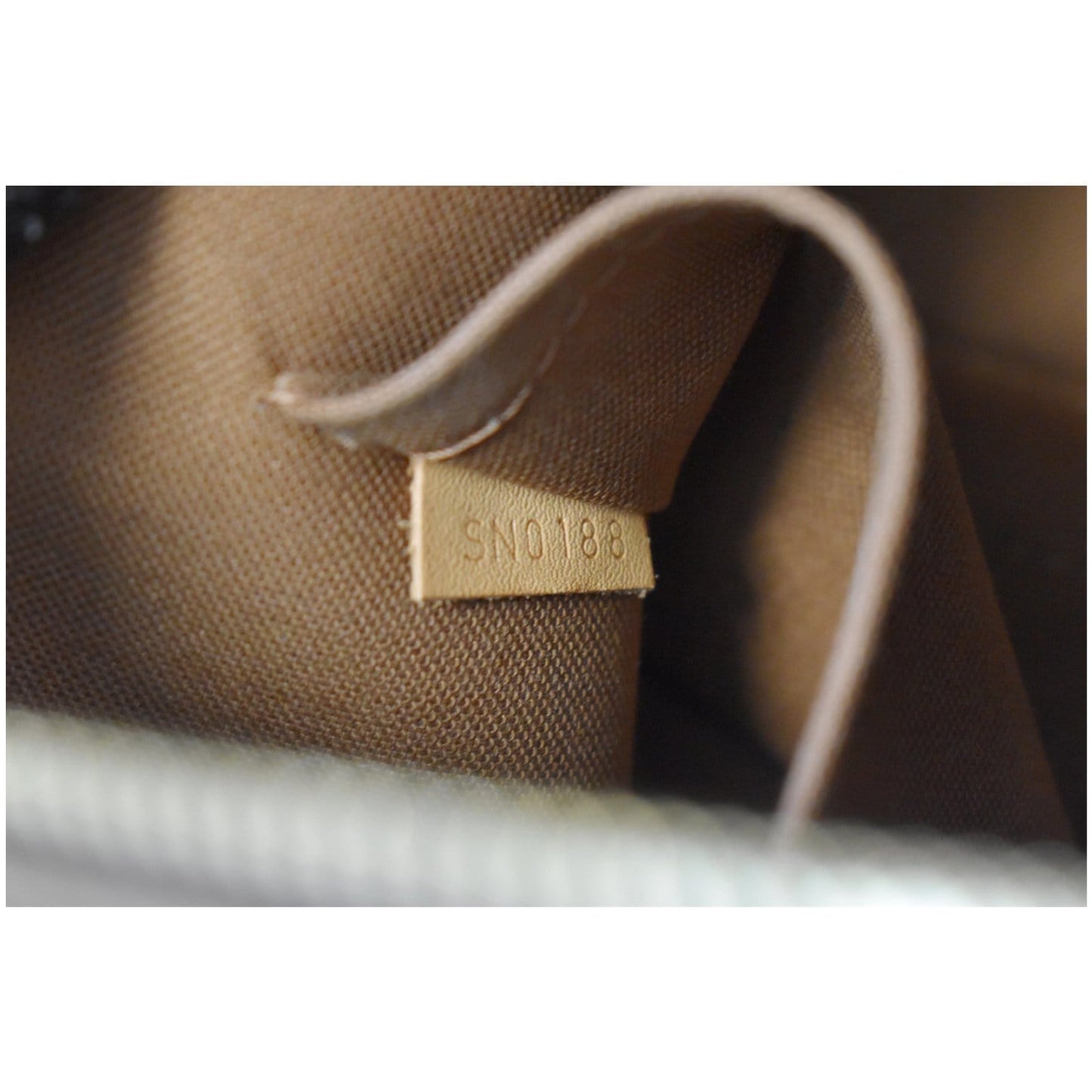 LOUIS VUITTON Alma PM Monogram Canvas Satchel Bag Brown
