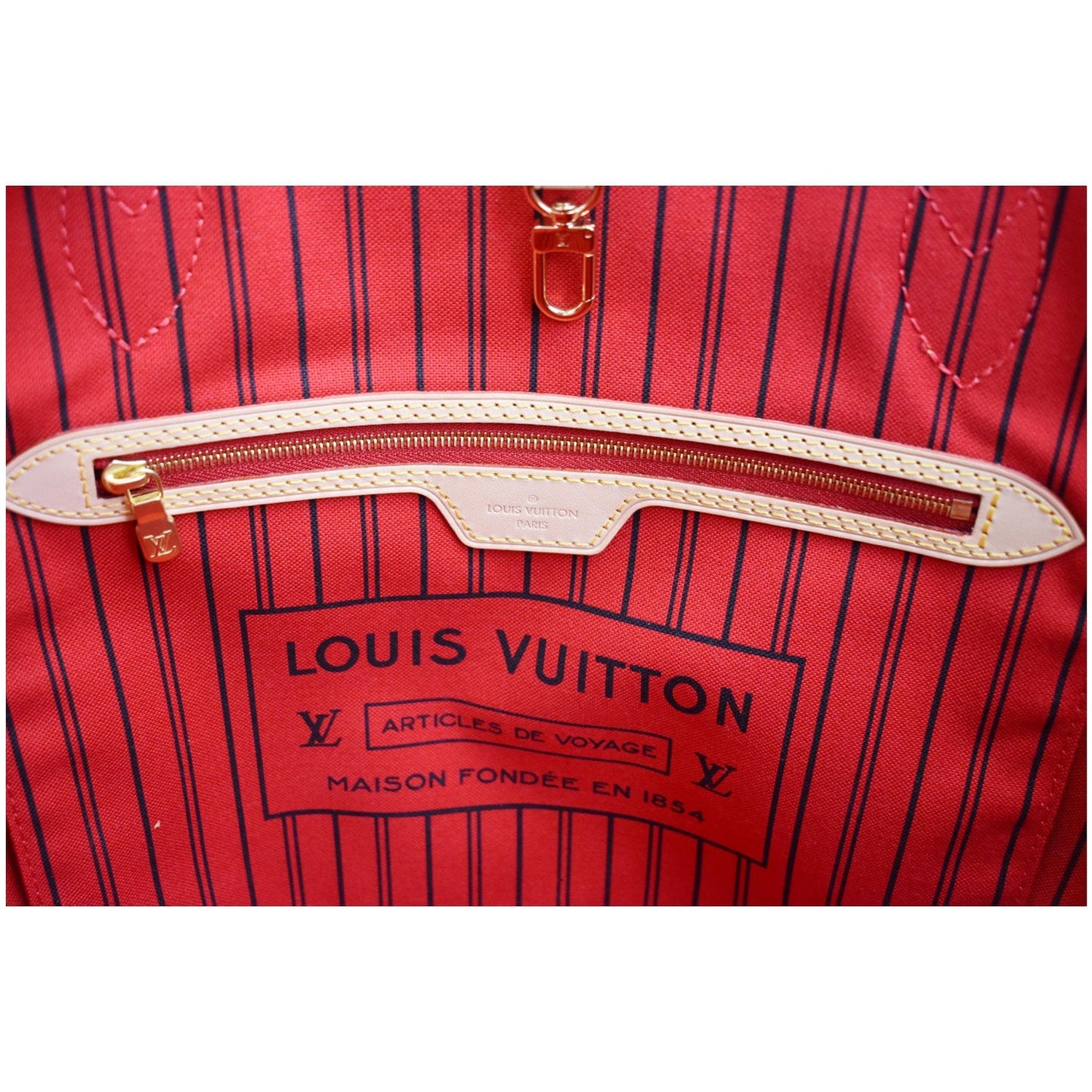 LOUIS VUITTON Neverfull MM Monogram Canvas Tote Bag Brown - New Year Deals