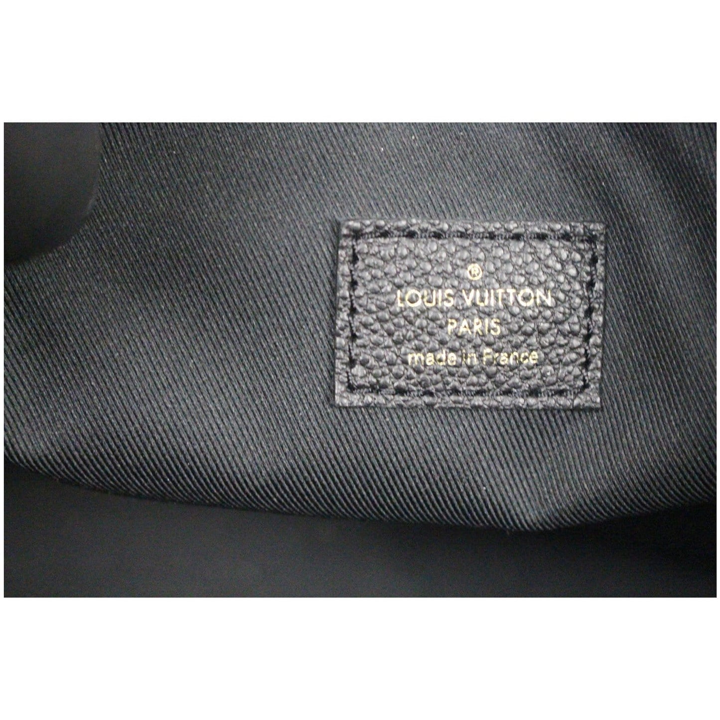 LOUIS VUITTON Ponthieu PM Empreinte Leather Shoulder Bag Black