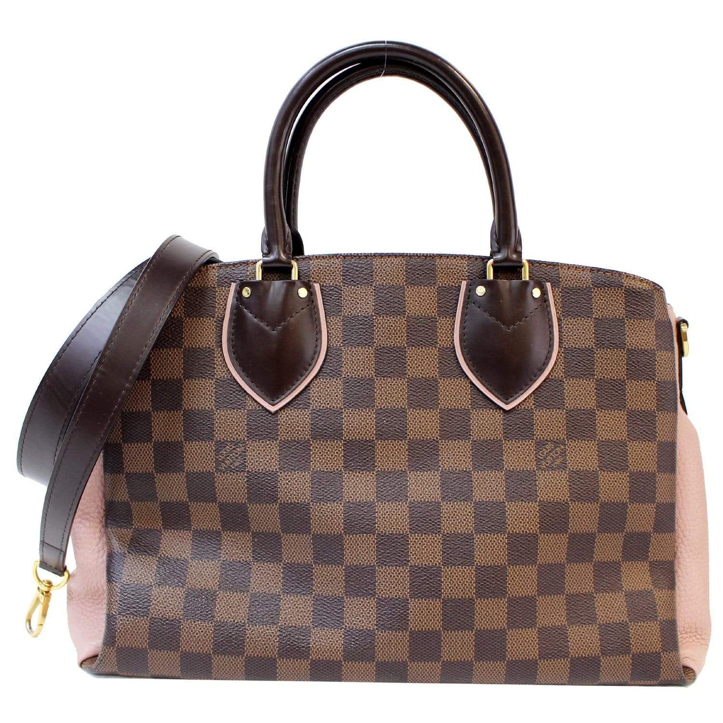 LOUIS VUITTON Normandy Damier Ebene Shoulder Bag Brown