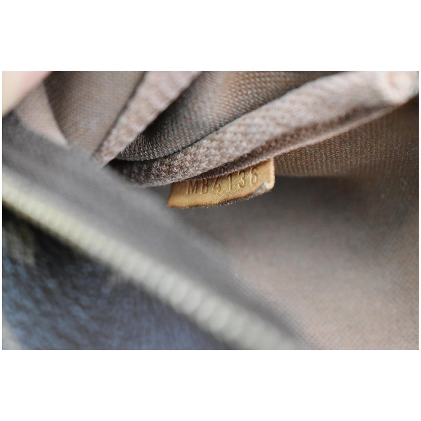 LOUIS VUITTON Pochette Eva Monogram Canvas Crossbody Bag Brown