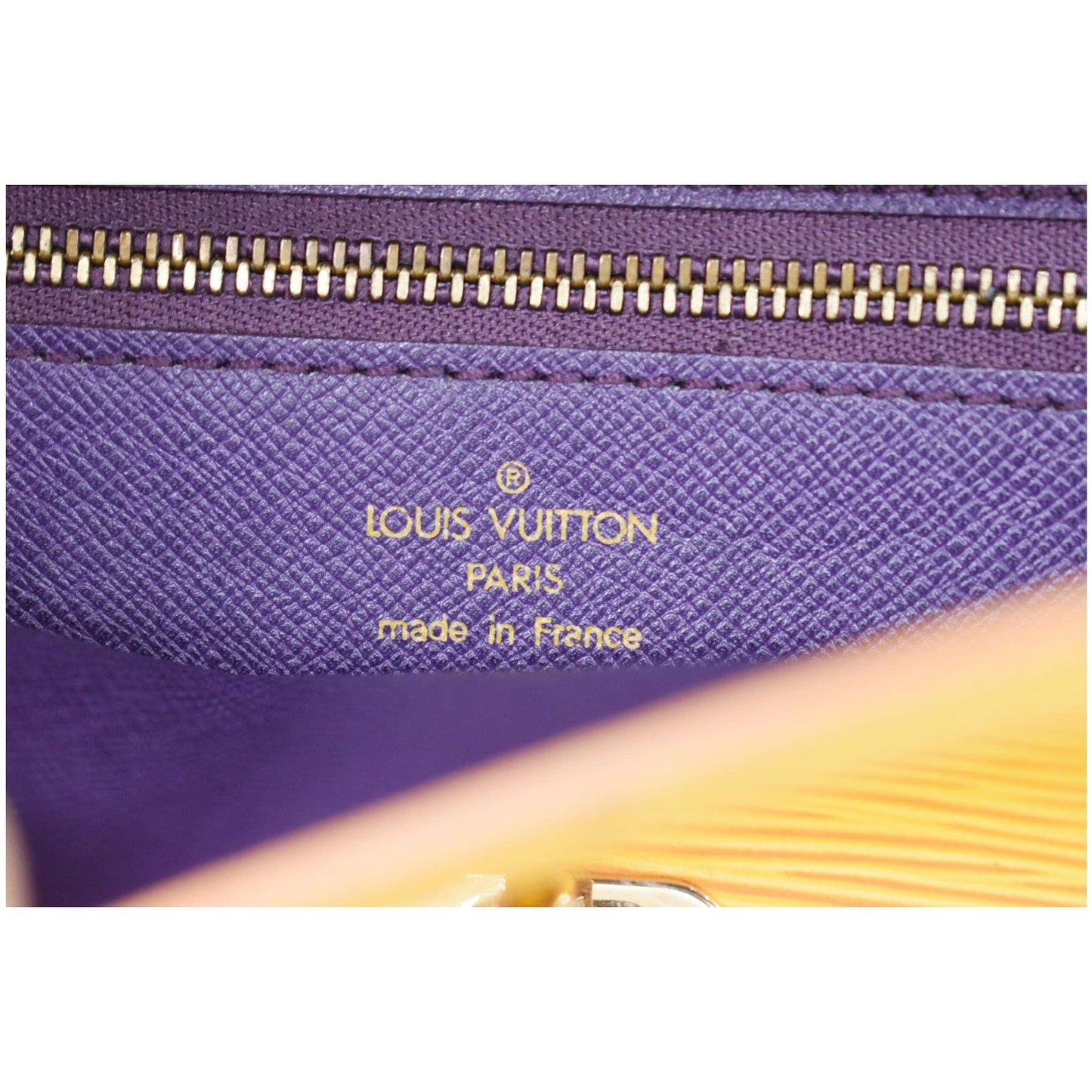 LOUIS VUITTON Arche Pochette Epi Leather Shoulder Bag Yellow