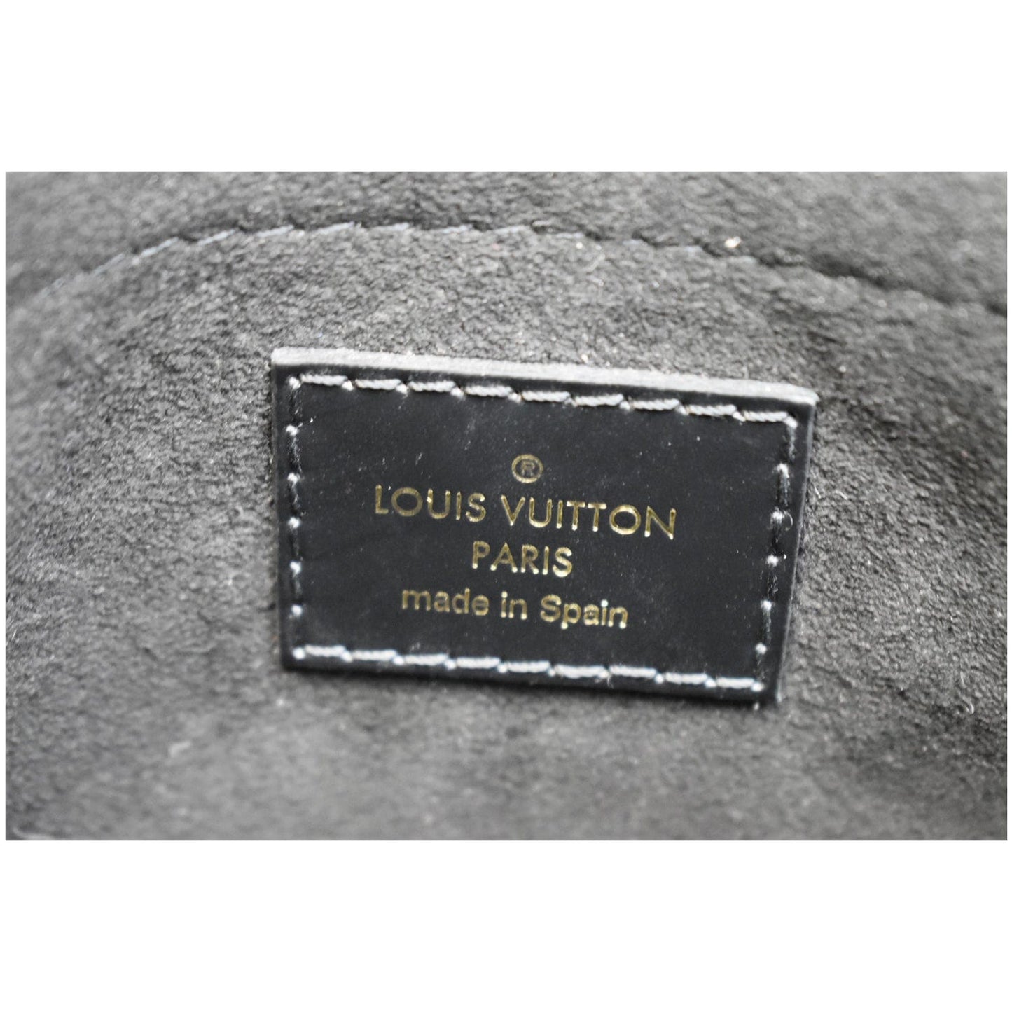 LOUIS VUITTON Saint Michel Monogram Epi Leather Shoulder Bag Black
