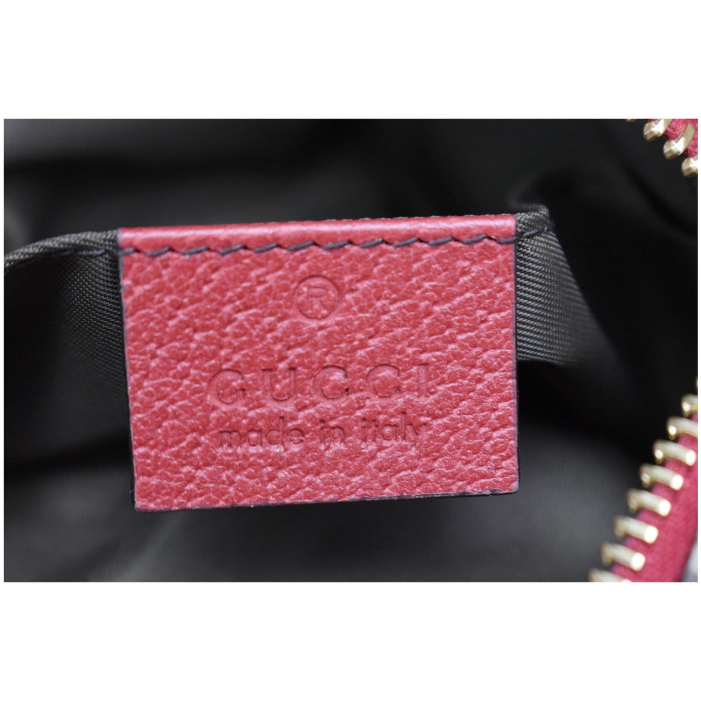 GUCCI Ophidia Floral GG Supreme Monogram Cosmetic Case Red 548394
