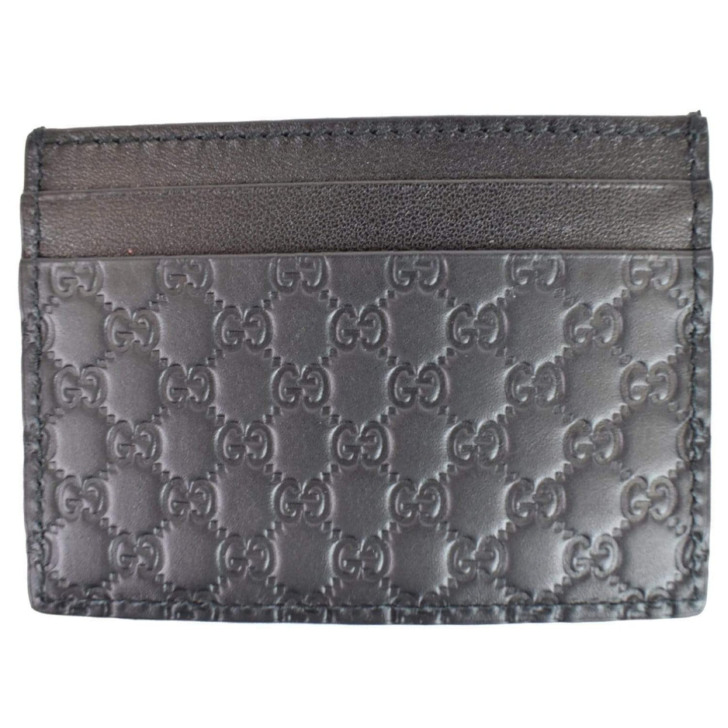 GUCCI Microguccissima Card Case Black 476010