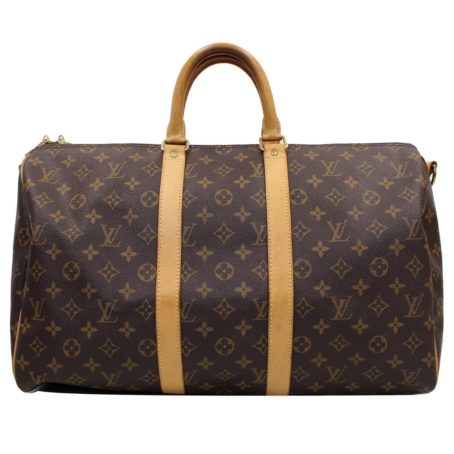LOUIS VUITTON Keepall 45 Bandouliere  Monogram Canvas Travel Bag Brown - 15% OFF