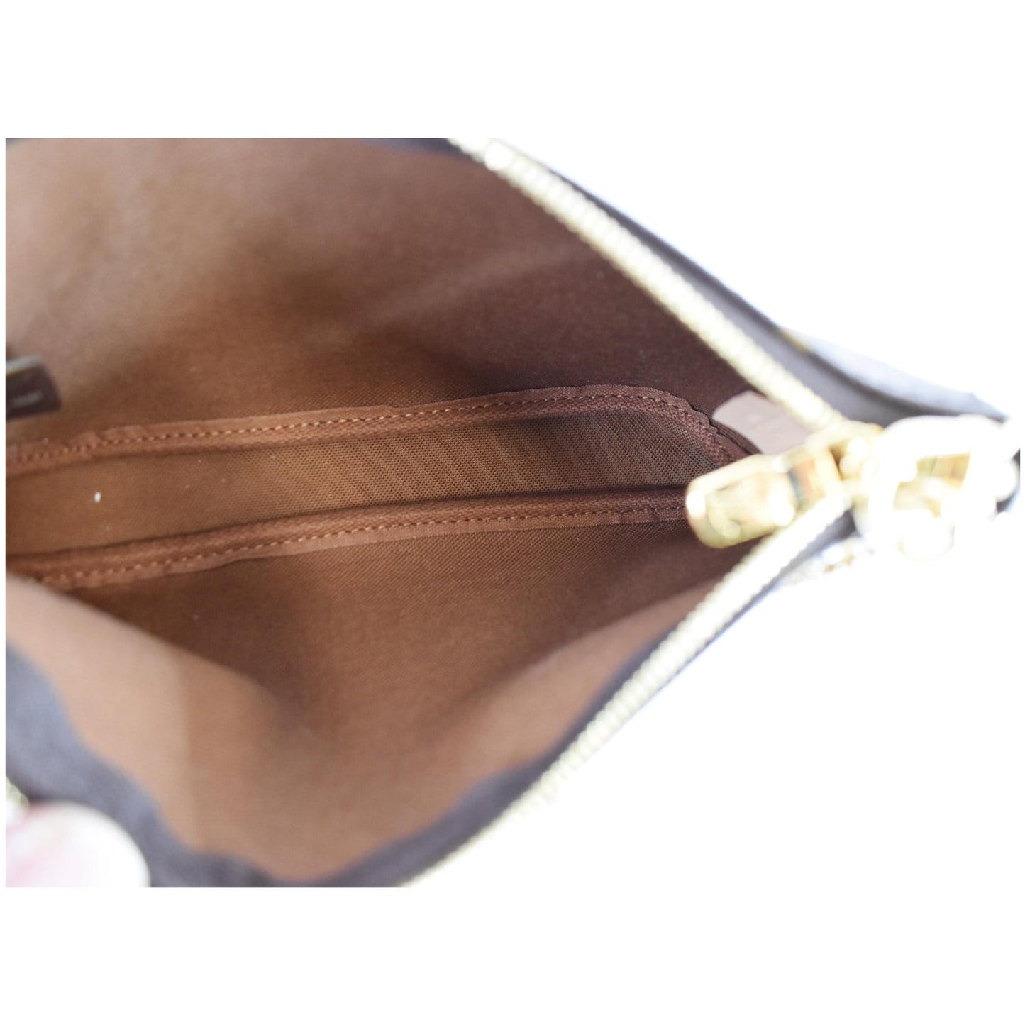 LOUIS VUITTON Pochette Accessories Monogram Canvas Pouch Bag Brown