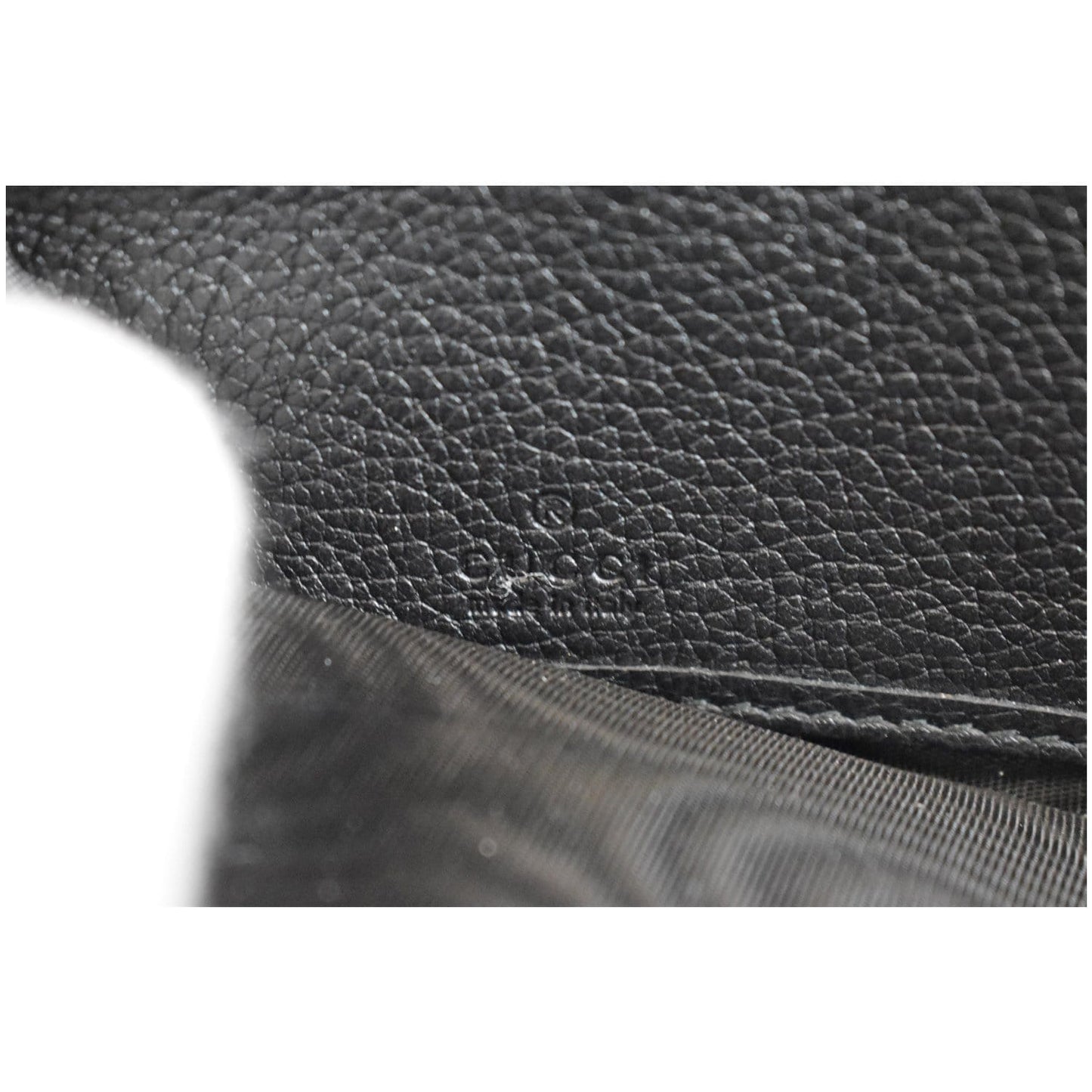 GUCCI Print Leather Zip Around Wallet Black 496317