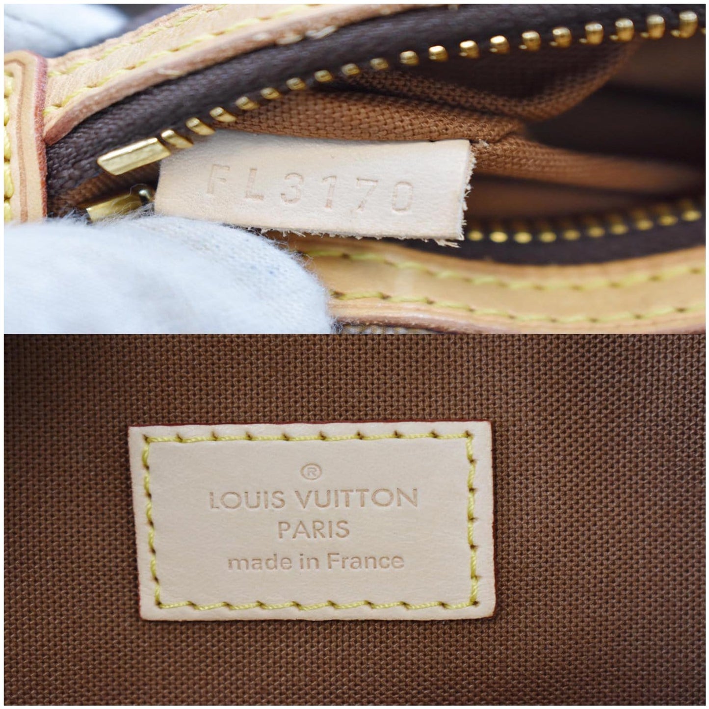 LOUIS VUITTON Sac A Dos Bosphore Monogram Canvas Backpack Bag Brown