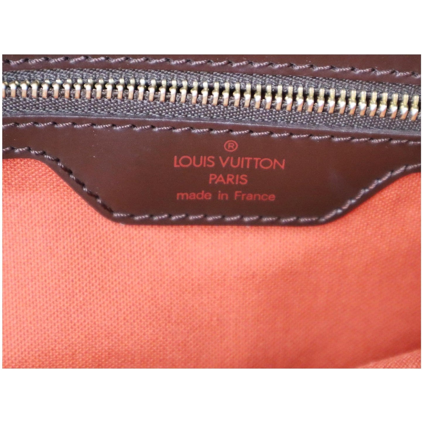 LOUIS VUITTON Greenwich PM Damier Ebene Travel Tote Bag Brown