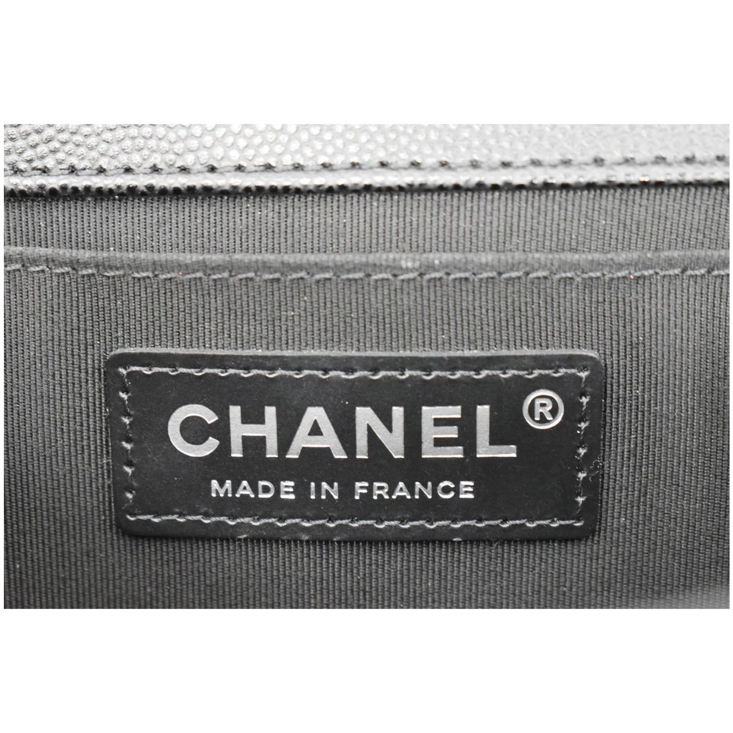 CHANEL Medium Boy Flap Caviar Leather Shoulder Bag Black
