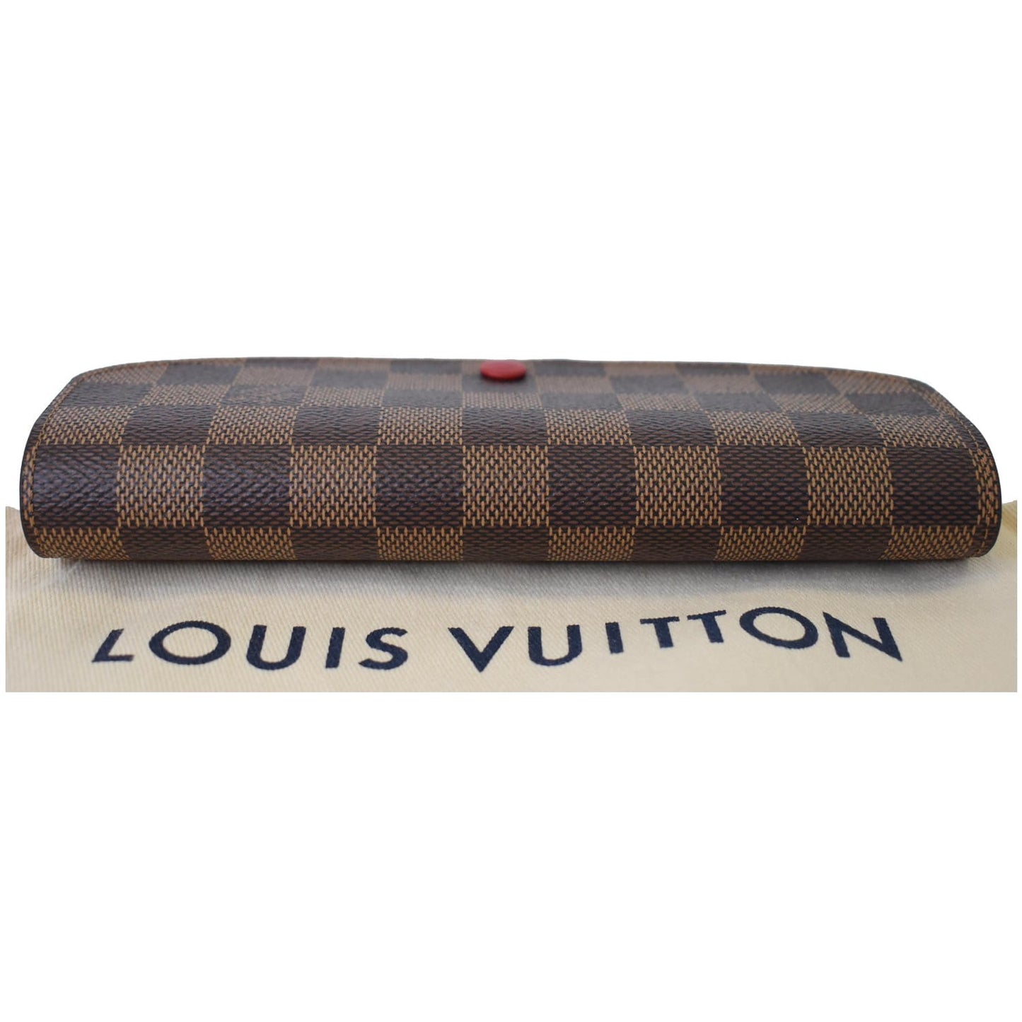 LOUIS VUITTON Damier Ebene Sarah Wallet Brown