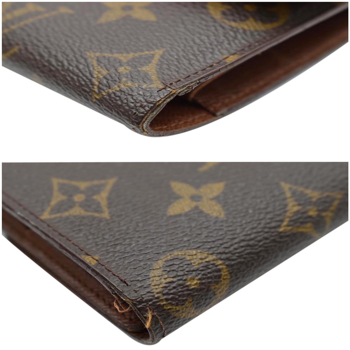 LOUIS VUITTON Sarah Monogram Canvas Wallet Brown