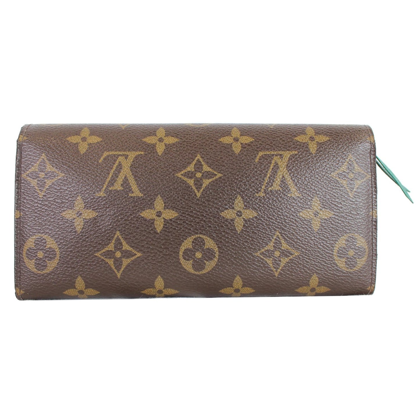 LOUIS VUITTON Emilie Monogram Canvas Wallet Brown