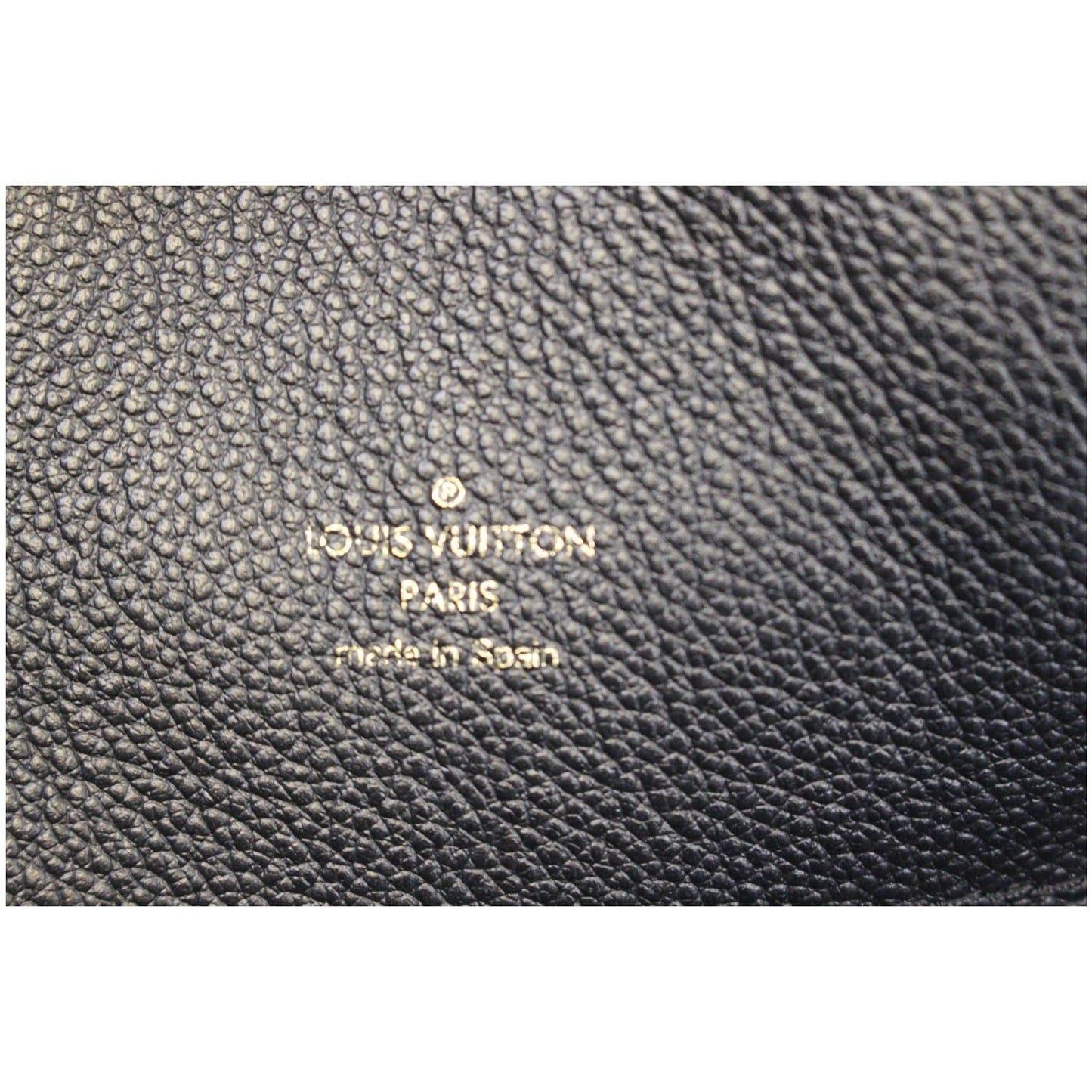 LOUIS VUITTON Bagatelle Monogram Empreinte Leather Shoulder Bag Black