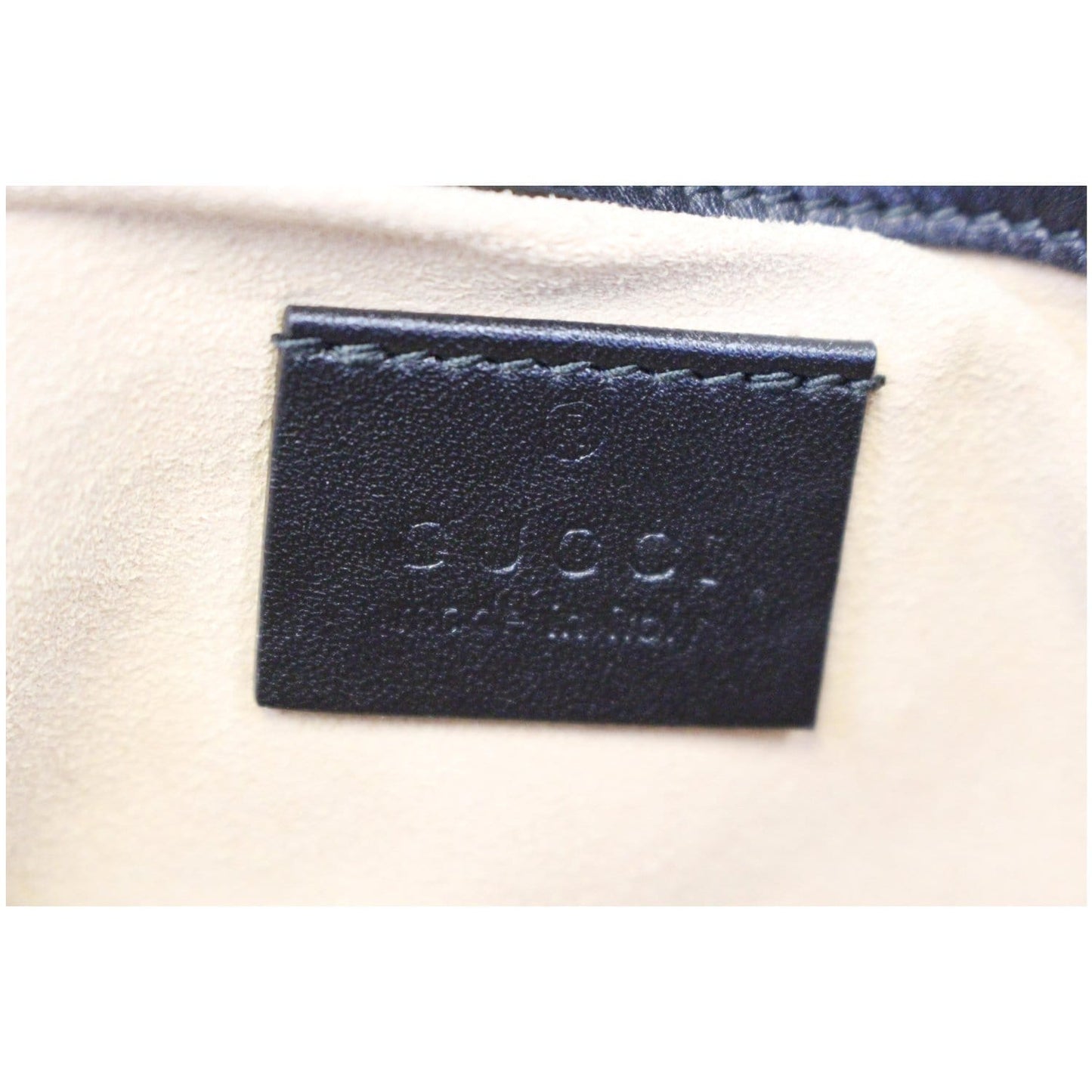 GUCCI GG Marmont Matelasse Black Leather Super Mini Crossbody Bag