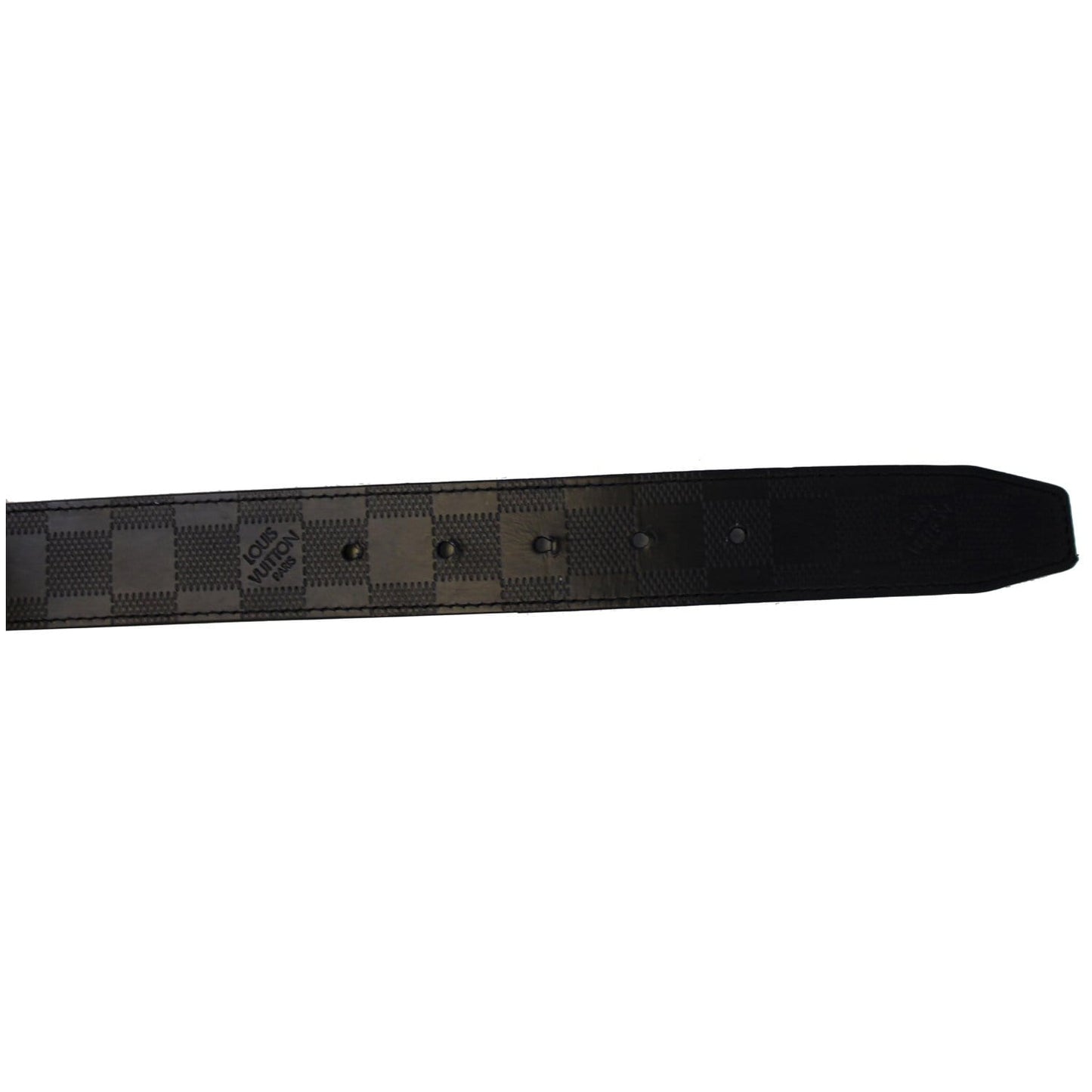 LOUIS VUITTON City Reversible Leather Belt Black 100/40