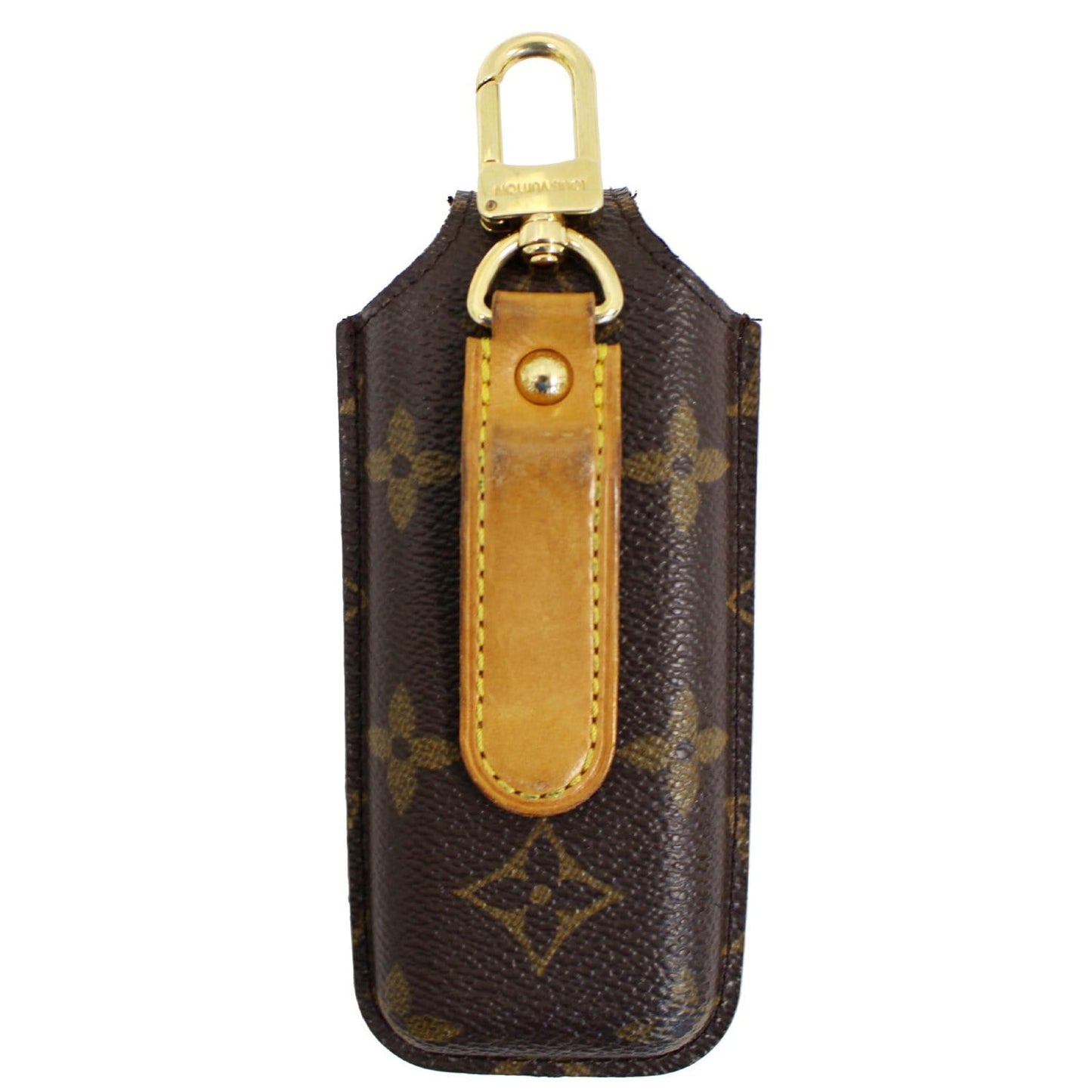 LOUIS VUITTON Etui Telephone International Monogram Phone Case Brown