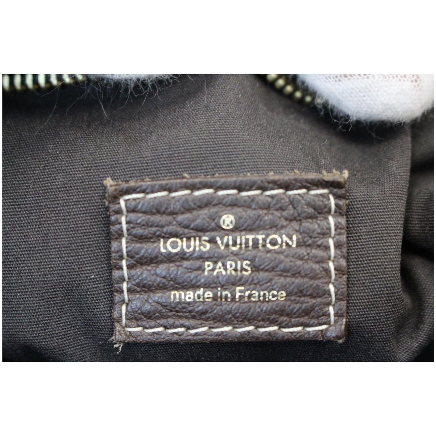 LOUIS VUITTON Manon MM Mini Lin Monogram Hobo Bag Black