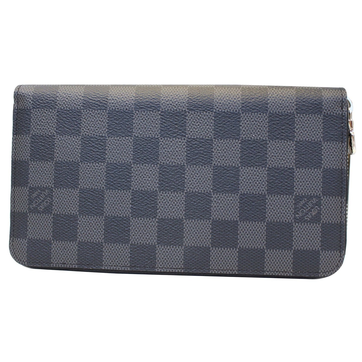 LOUIS VUITTON Zippy Organizer Damier Graphite Wallet Black