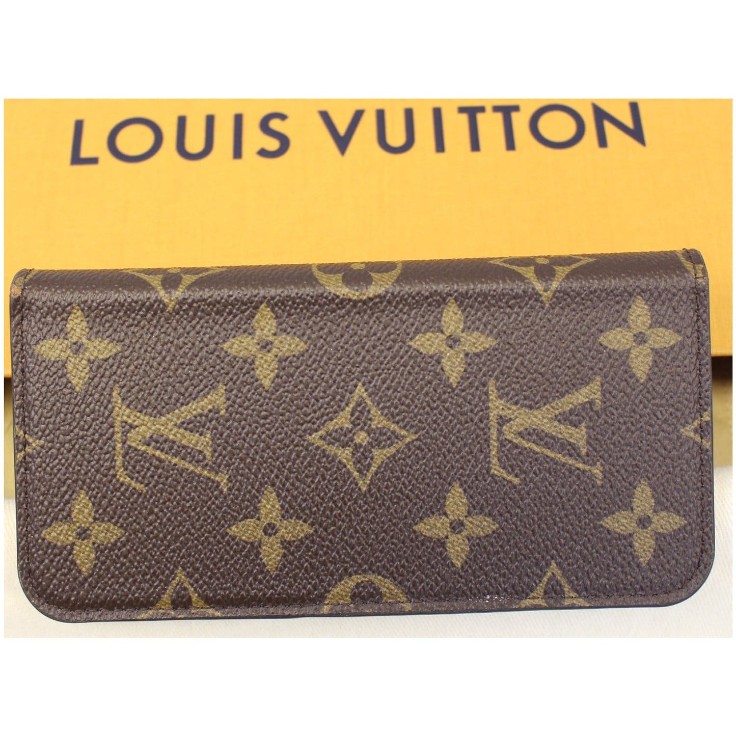 LOUIS VUITTON IPhone X Folio Monogram Canvas Phone Case