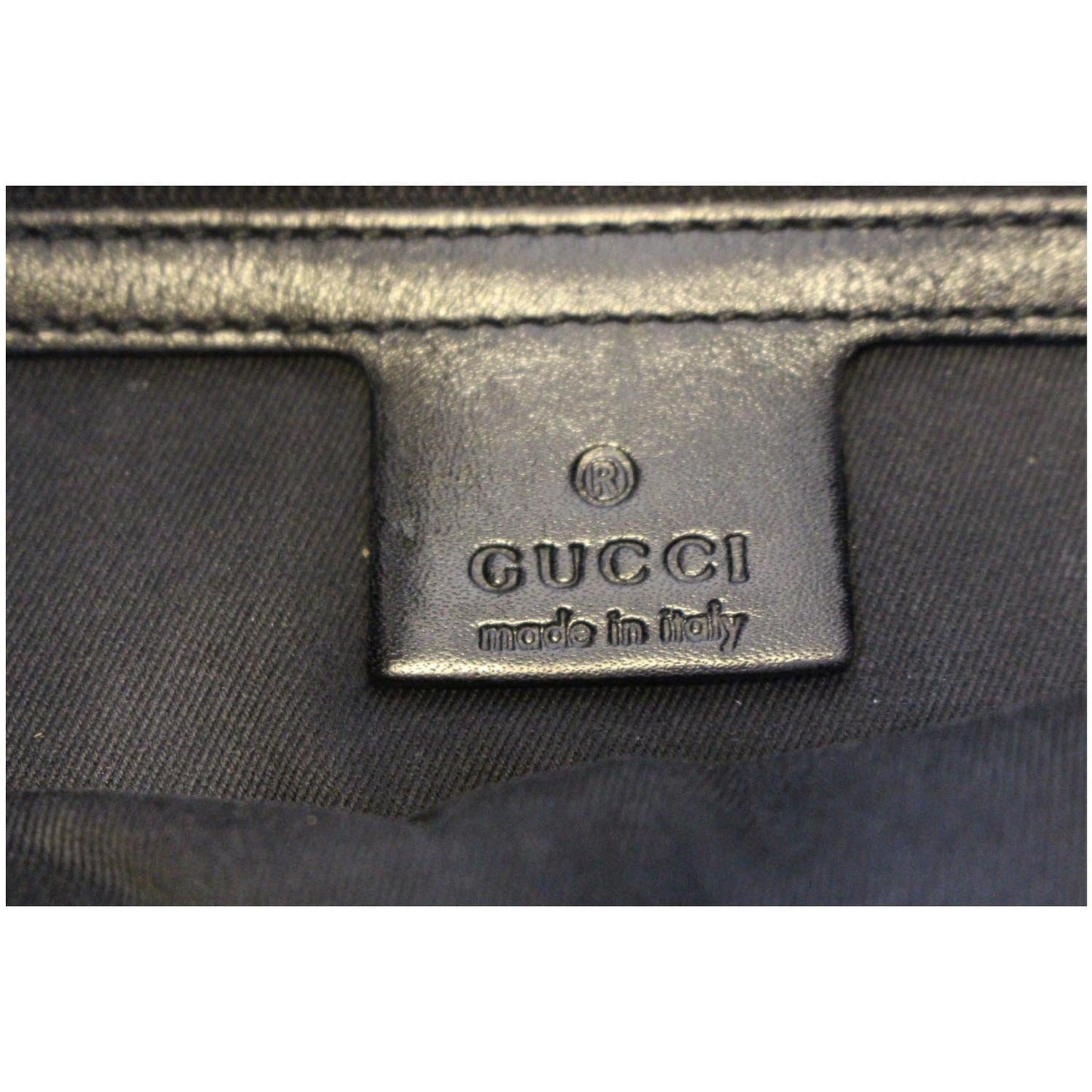 GUCCI GG Canvas Half Moon Hobo Bag Black