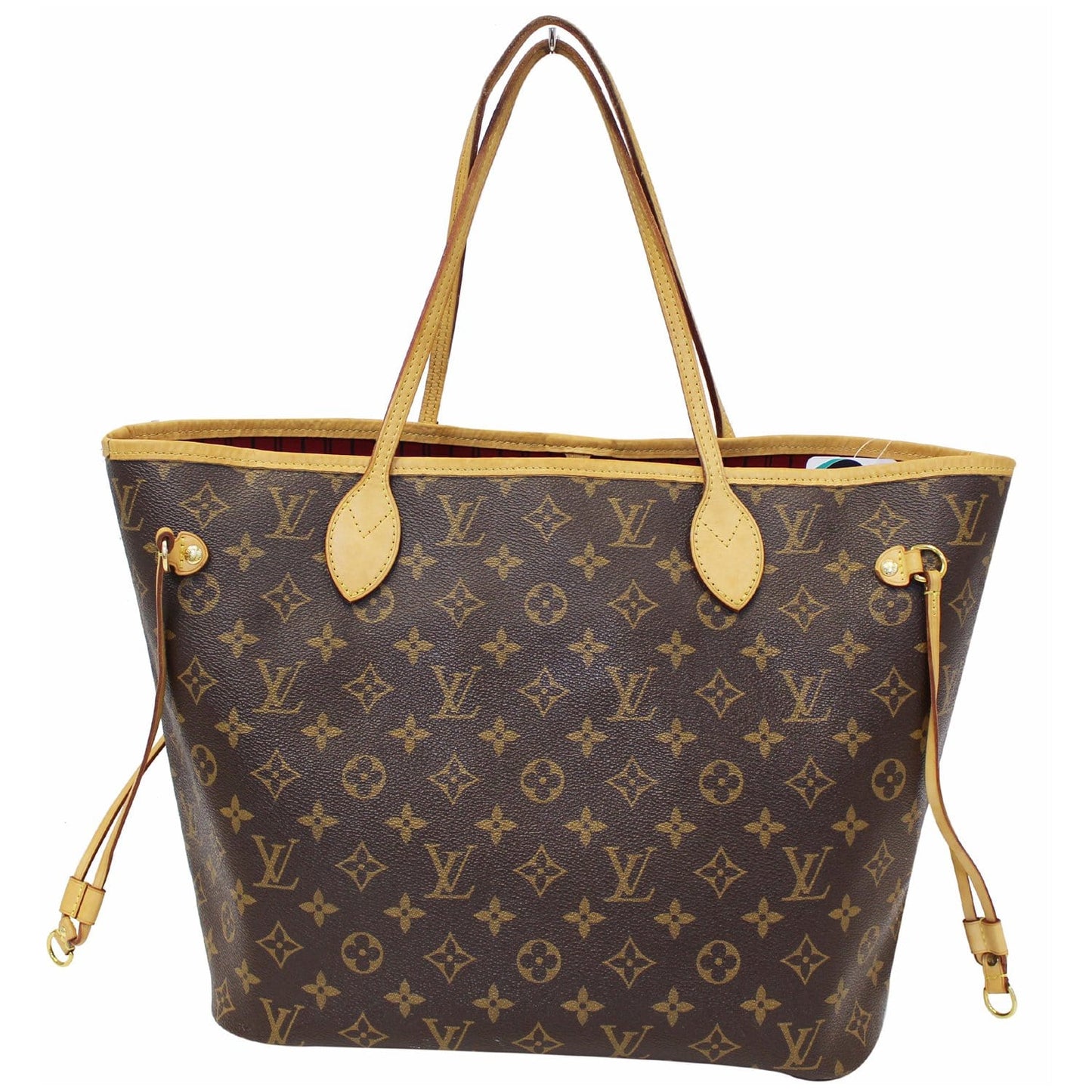 LOUIS VUITTON Neverfull MM Monogram Canvas Tote Shoulder Bag Brown